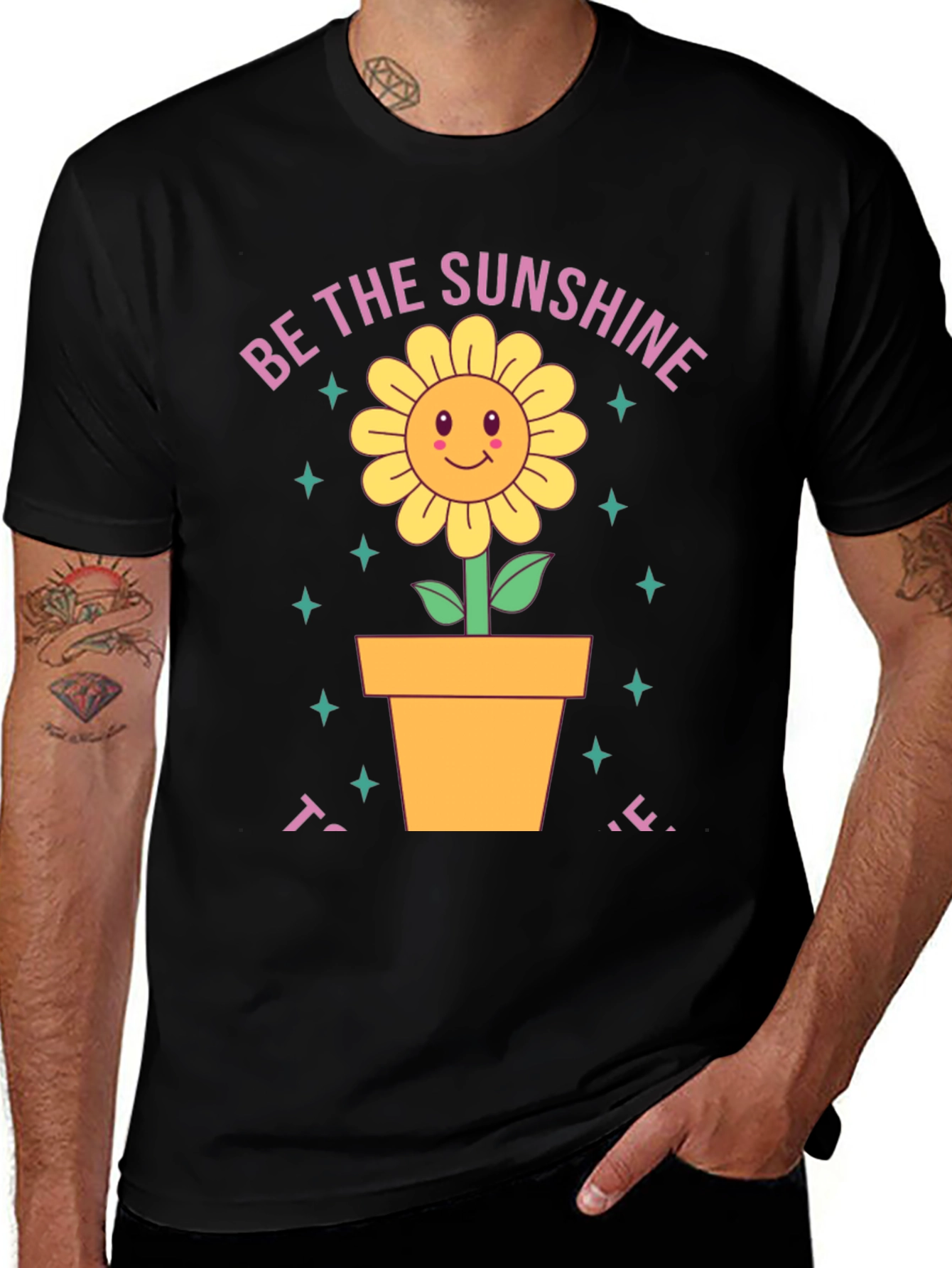 Be the Sunshine Black Graphic Tee