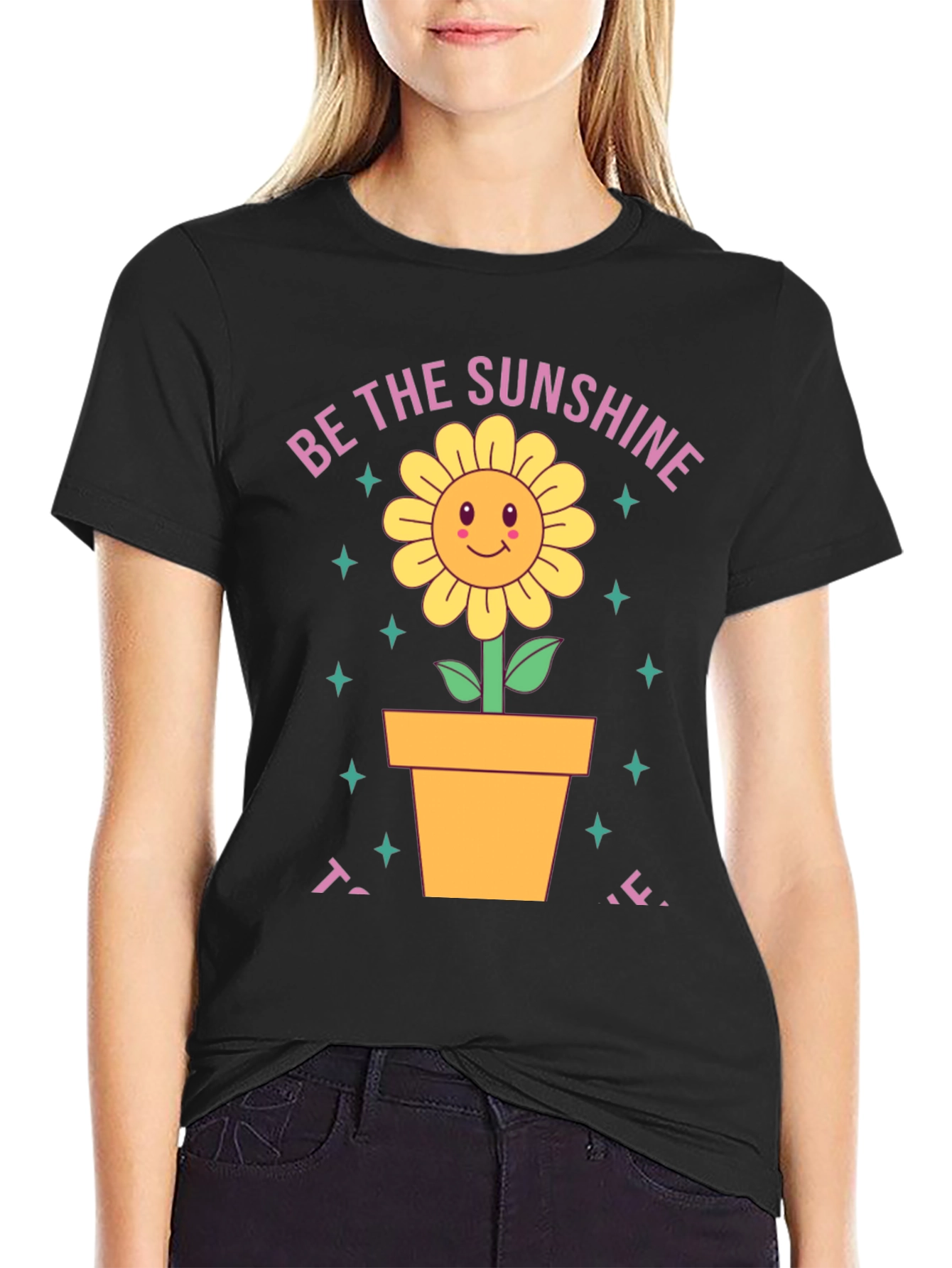 Be the Sunshine Black Graphic Tee