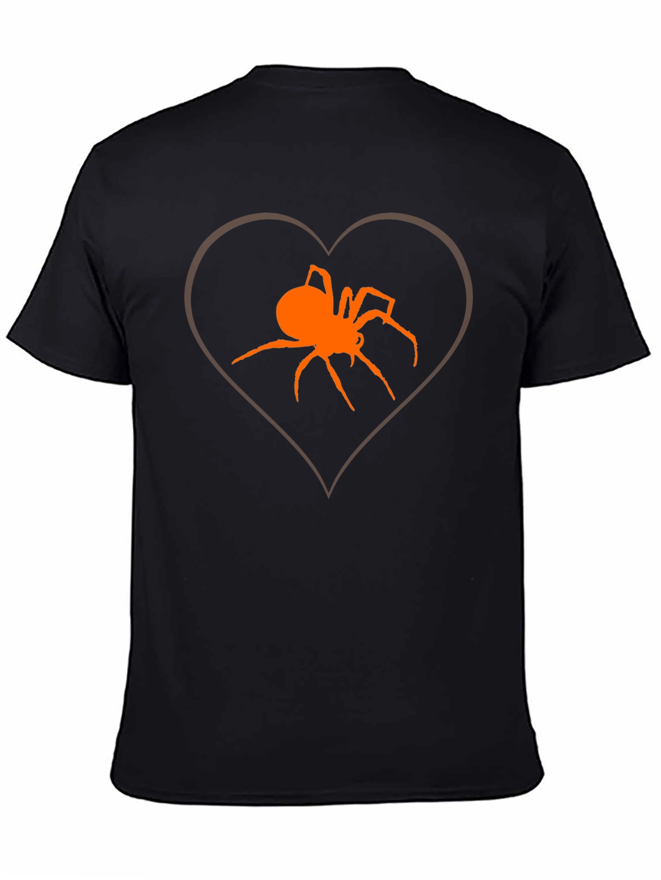 Spider Heart Graphic Tee - Halloween Casual Wear