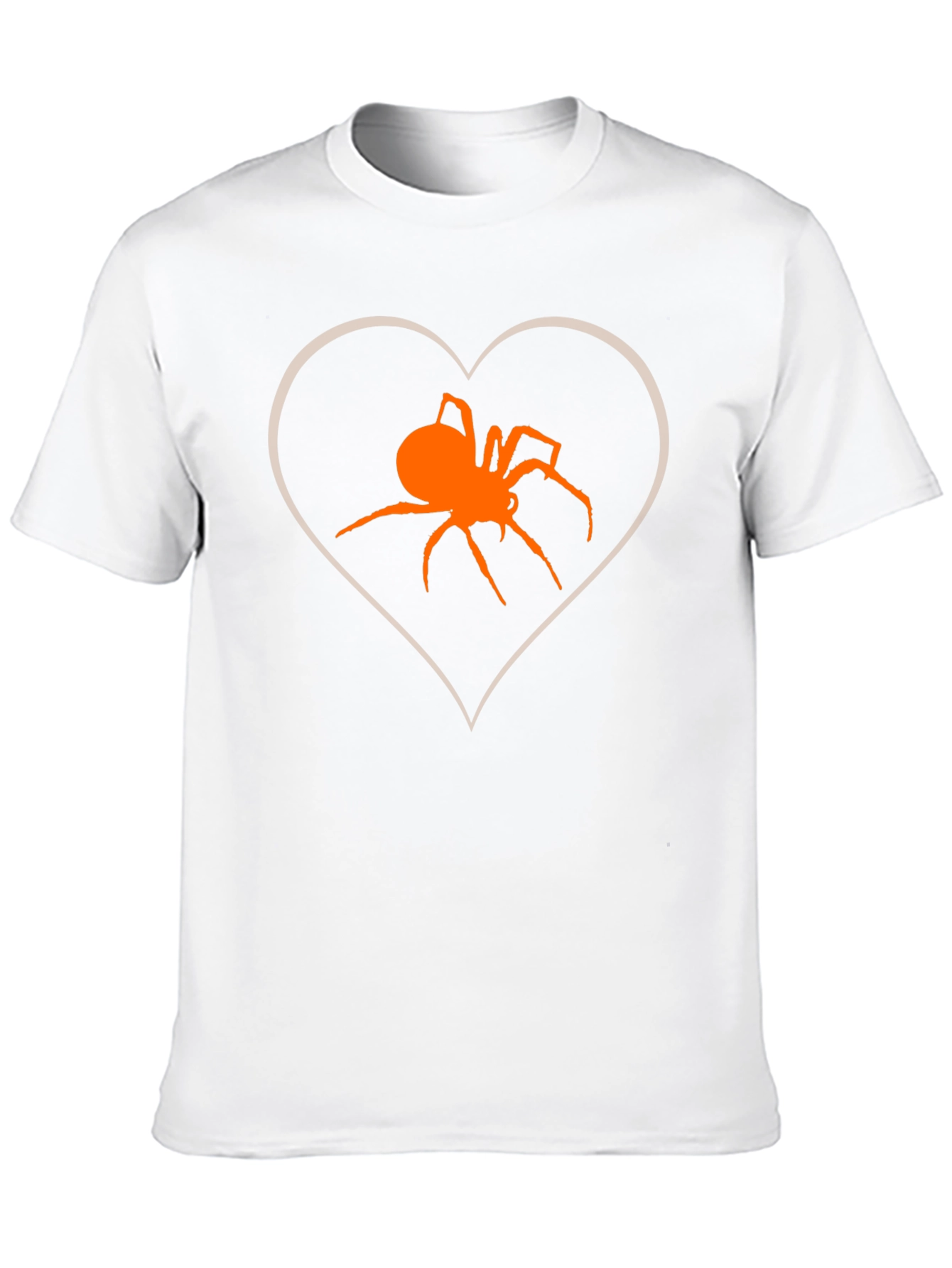 Spider Heart Graphic Tee - Halloween Casual Wear