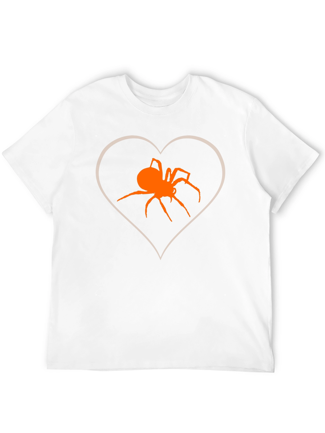 Spider Heart Graphic Tee - Halloween Casual Wear