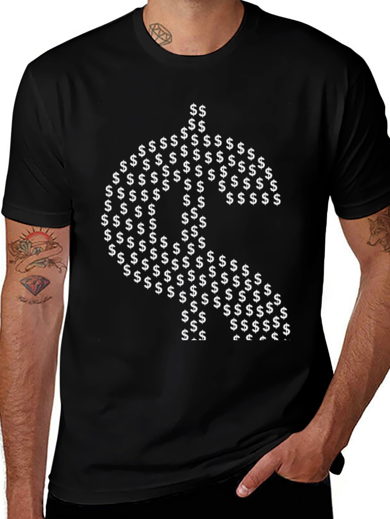Dollar Sign Money Graphic Tee