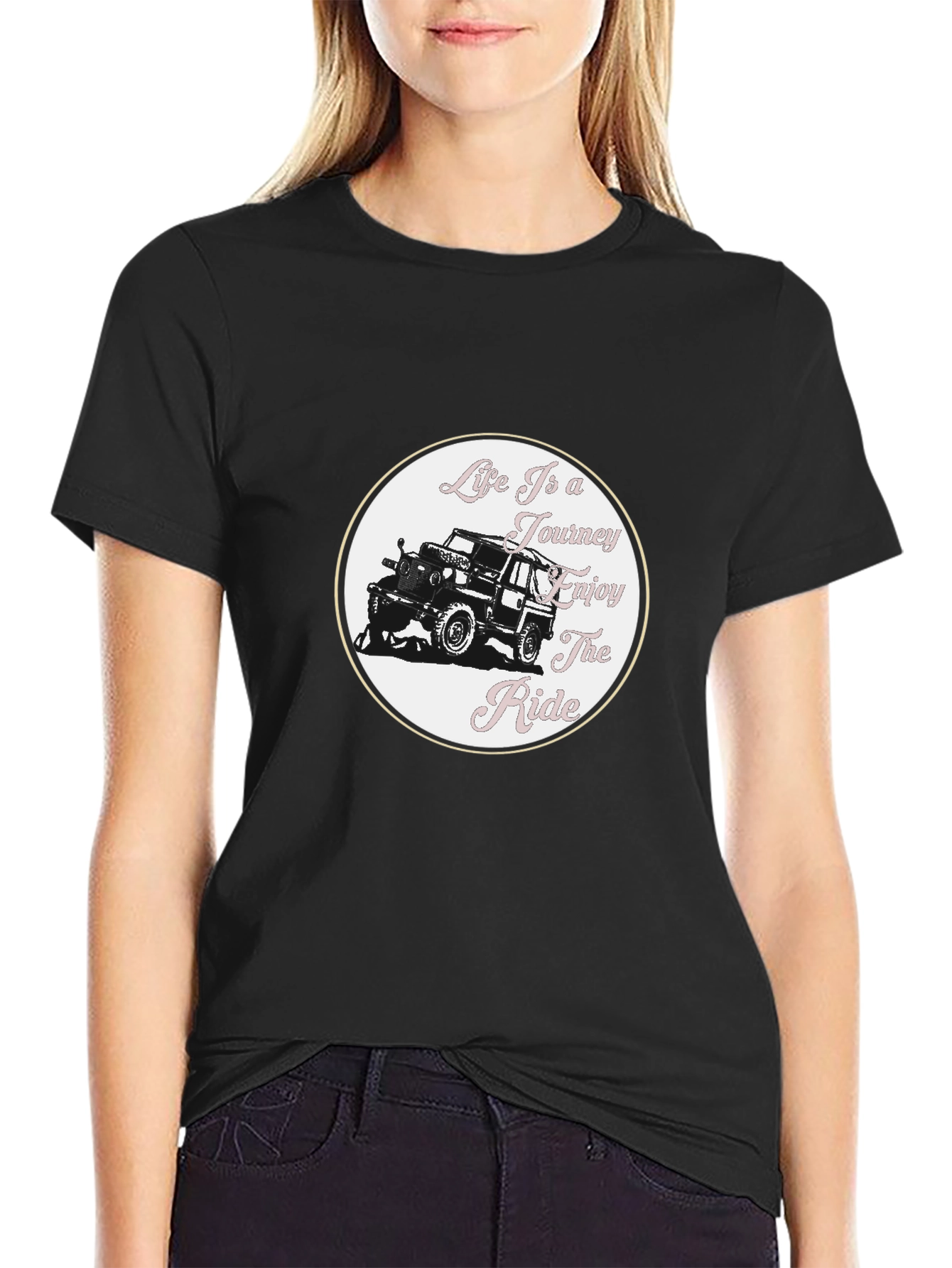 Life is a Journey Graphic Tee - Black
