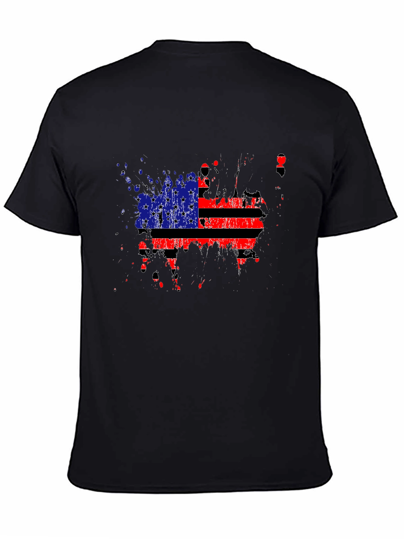 Patriotic USA Flag Splatter T-Shirt