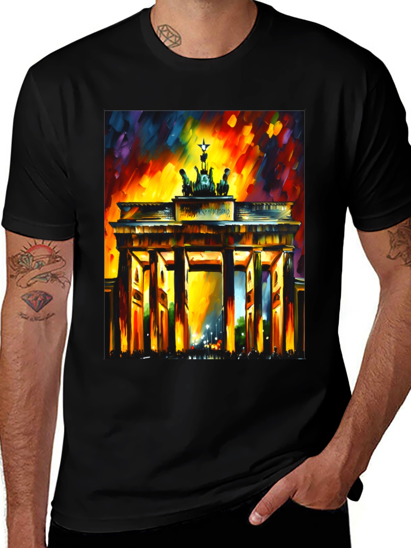 Berlin Brandenburg Gate Mens Graphic Tee