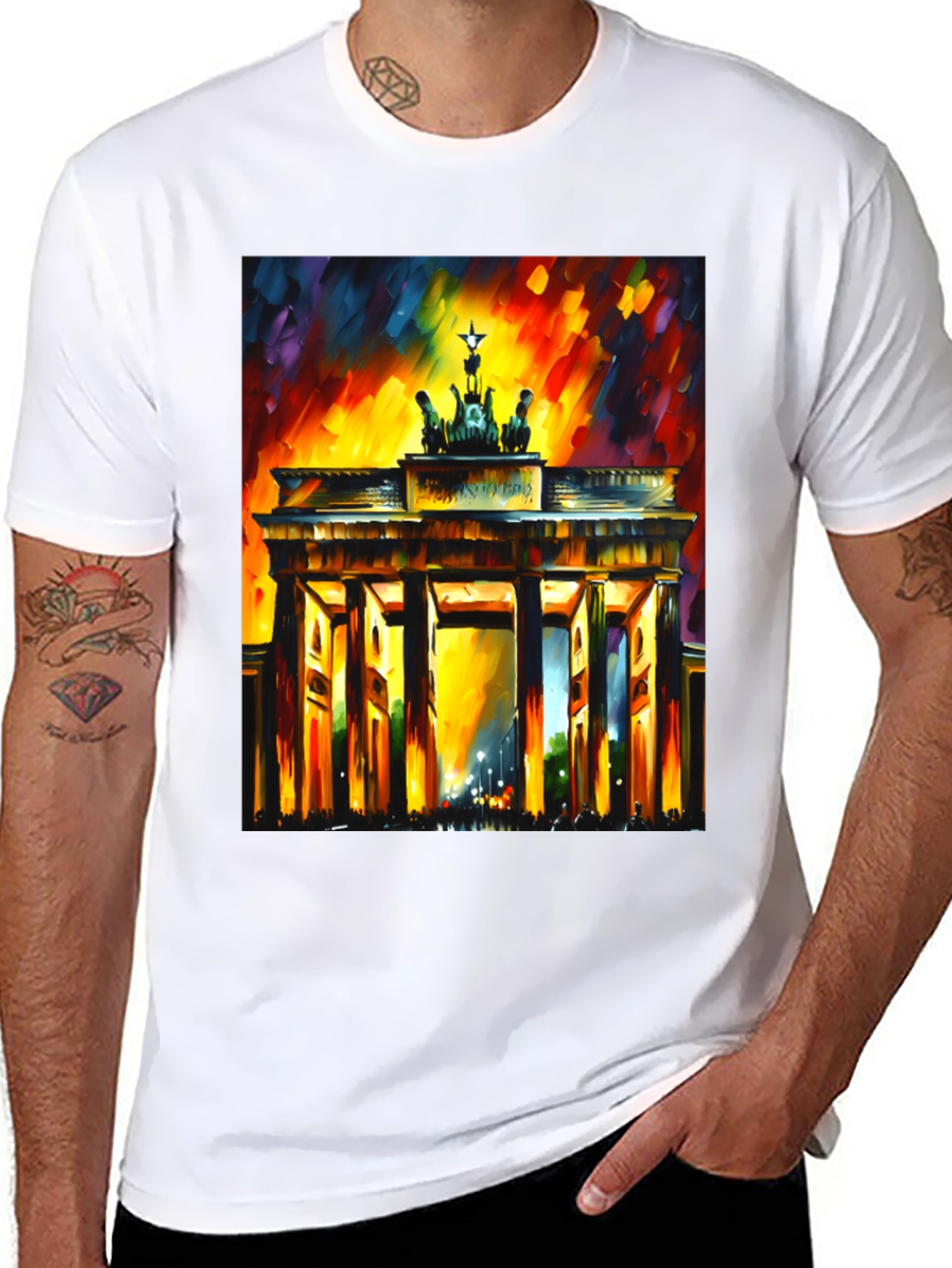 Berlin Brandenburg Gate Mens Graphic Tee
