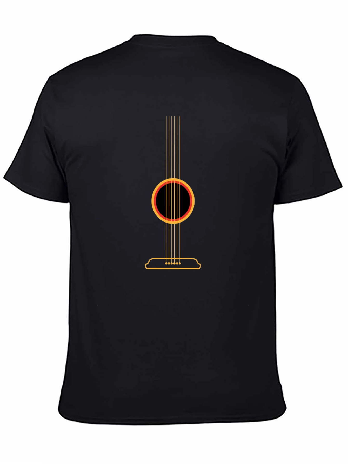 Acoustic Guitar Graphic Tee - Black