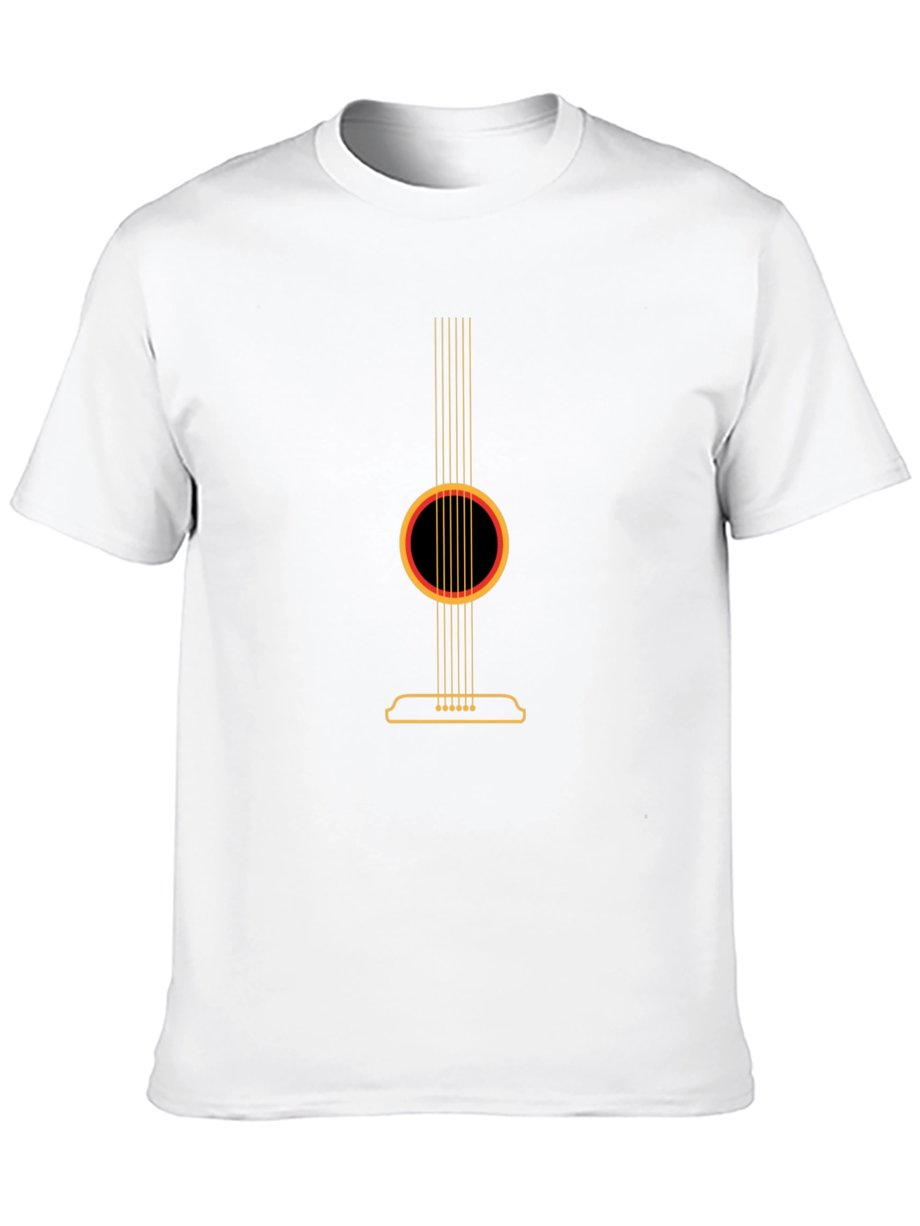 Acoustic Guitar Graphic Tee - Black