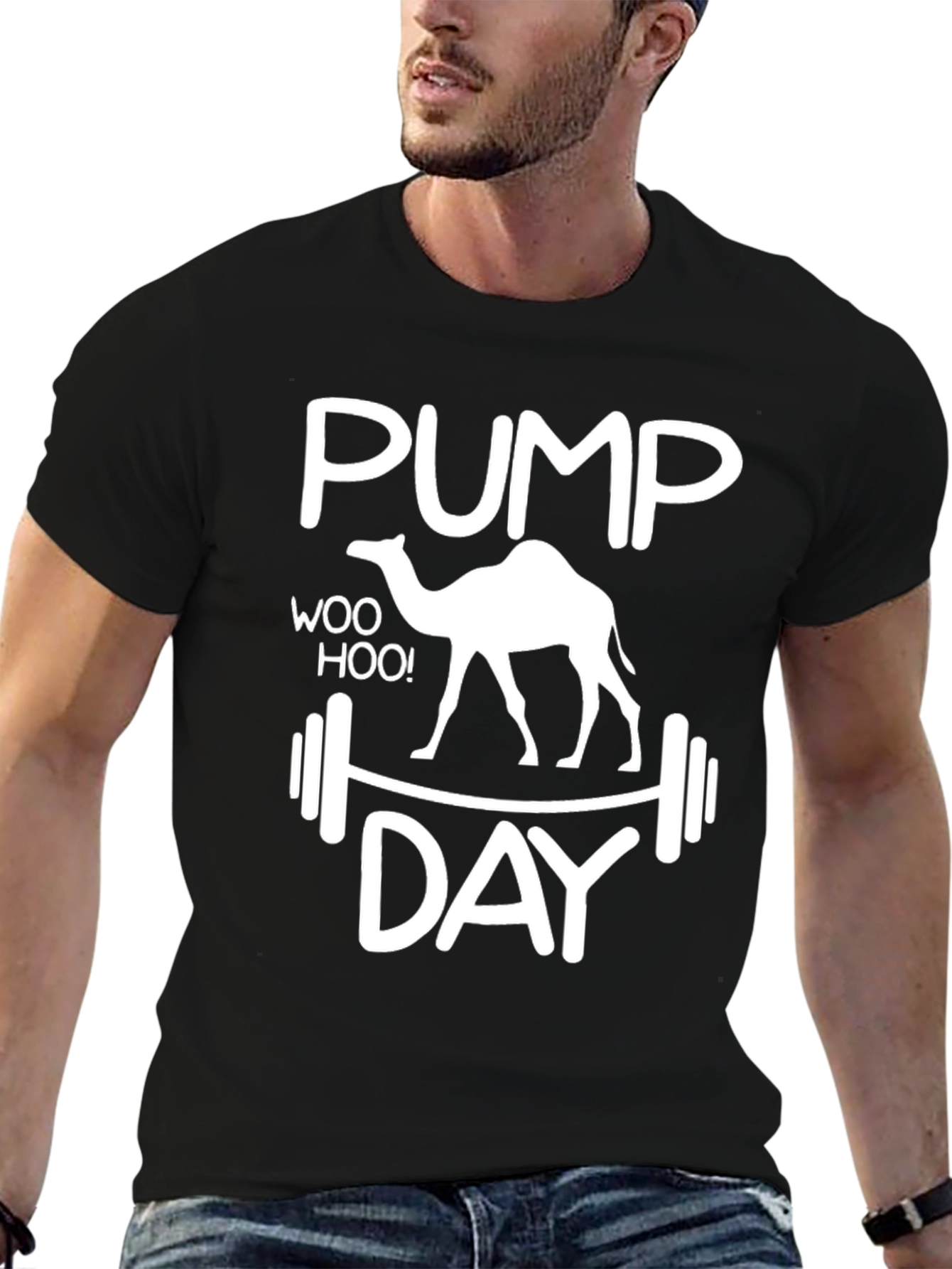 PUMP DAY Camel Graphic T-Shirt