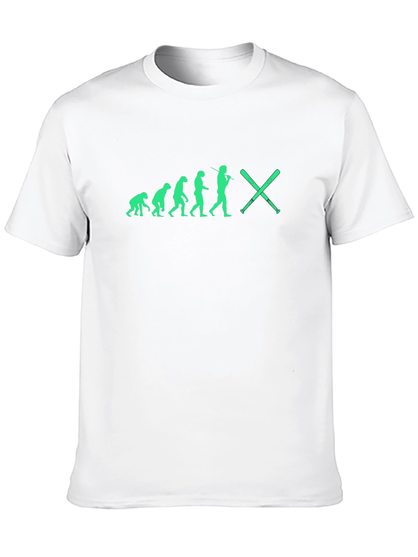 Evolution of Baseball Black T-Shirt