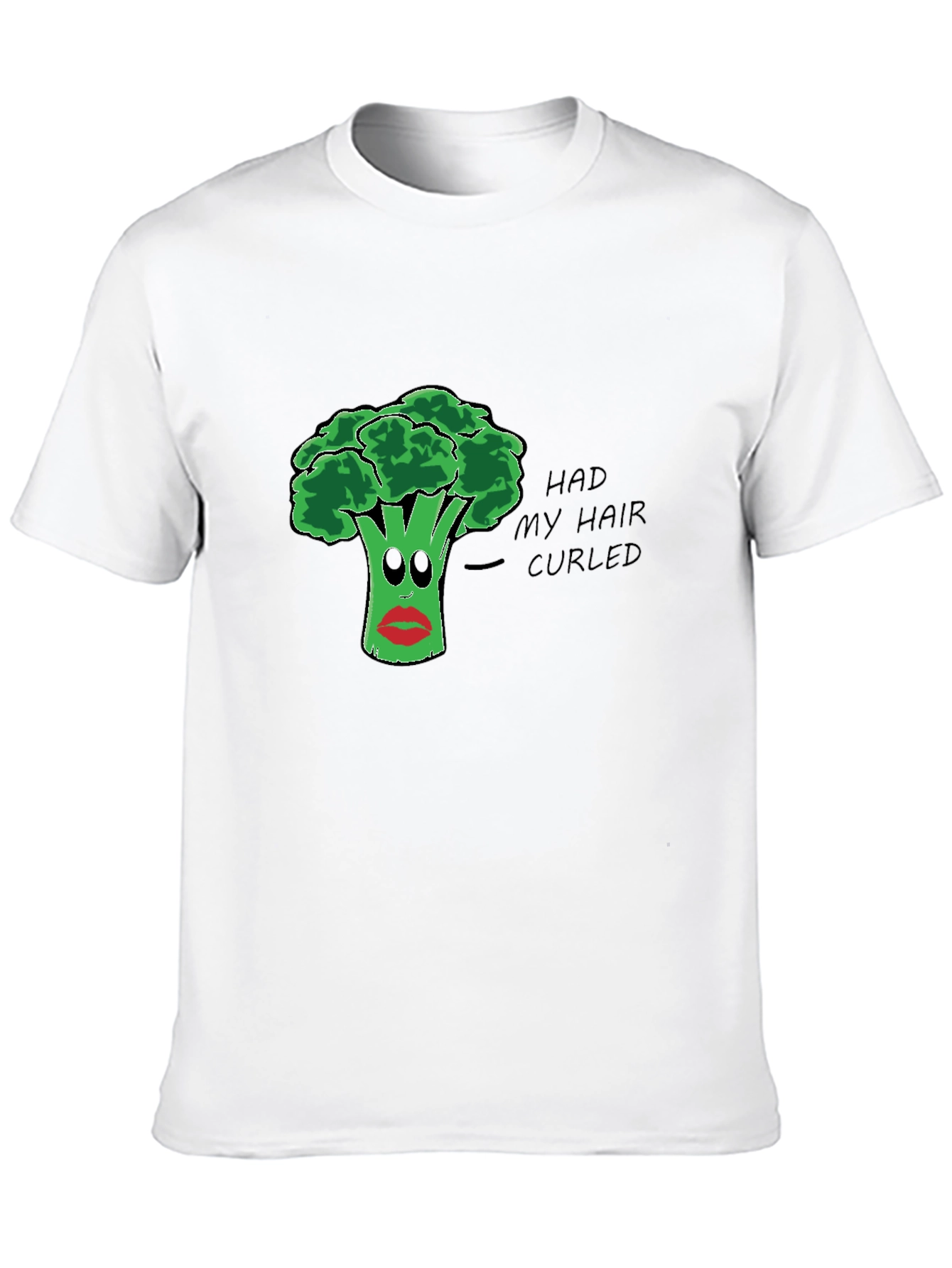 Broccoli Hair Pun T-Shirt - Funny Vegetable Tee