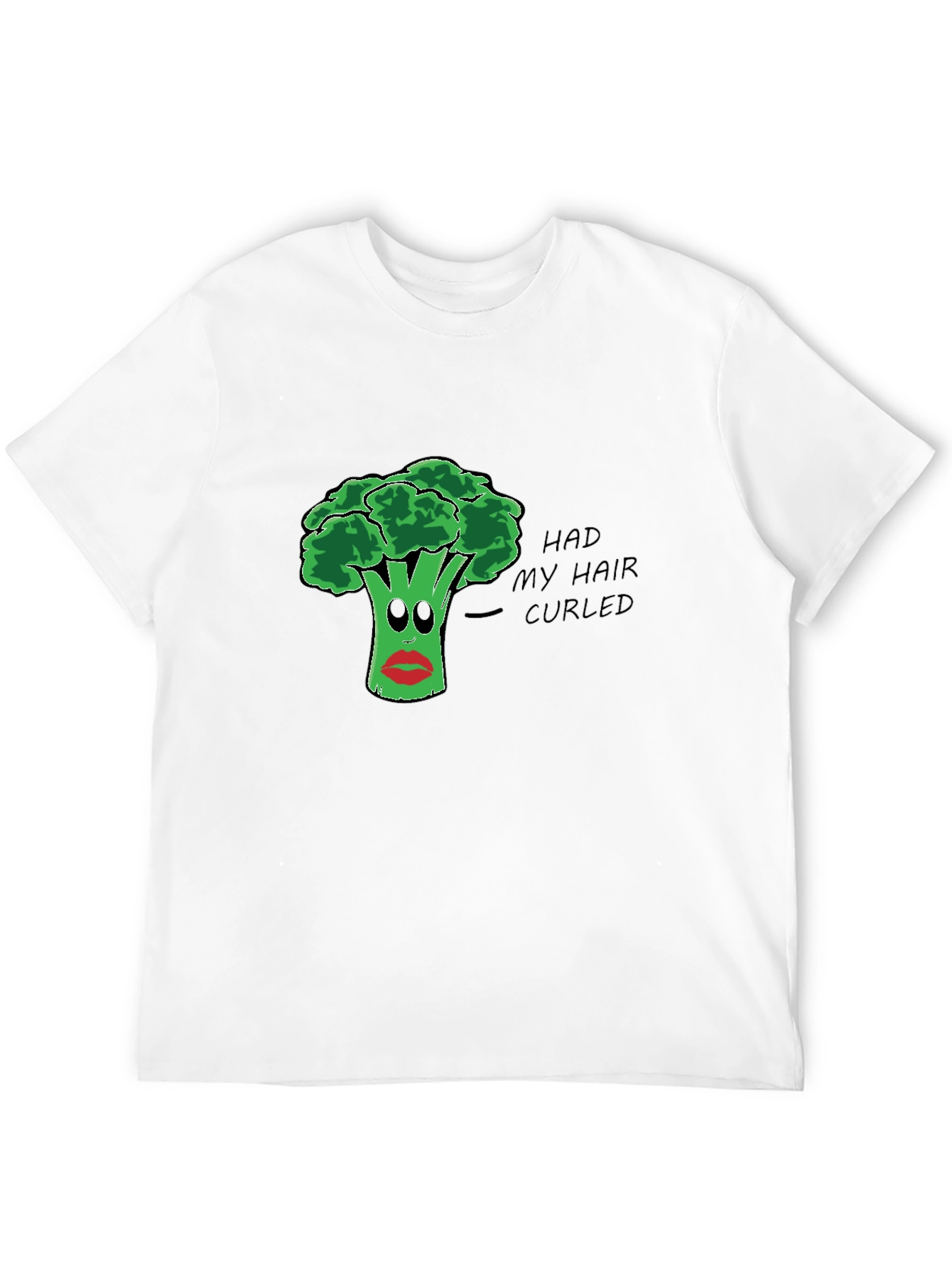 Broccoli Hair Pun T-Shirt - Funny Vegetable Tee