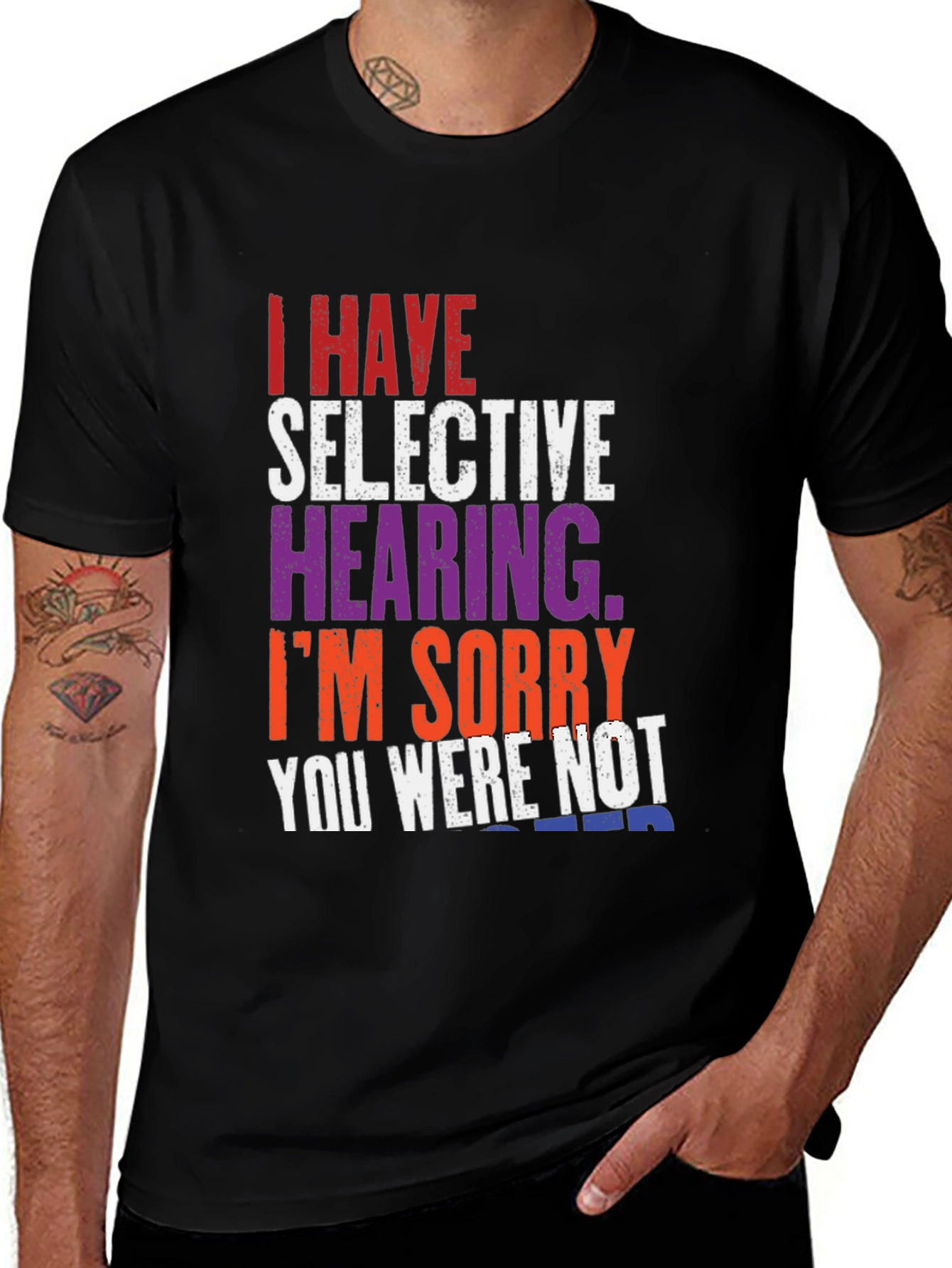 Selective Hearing Graphic Tee