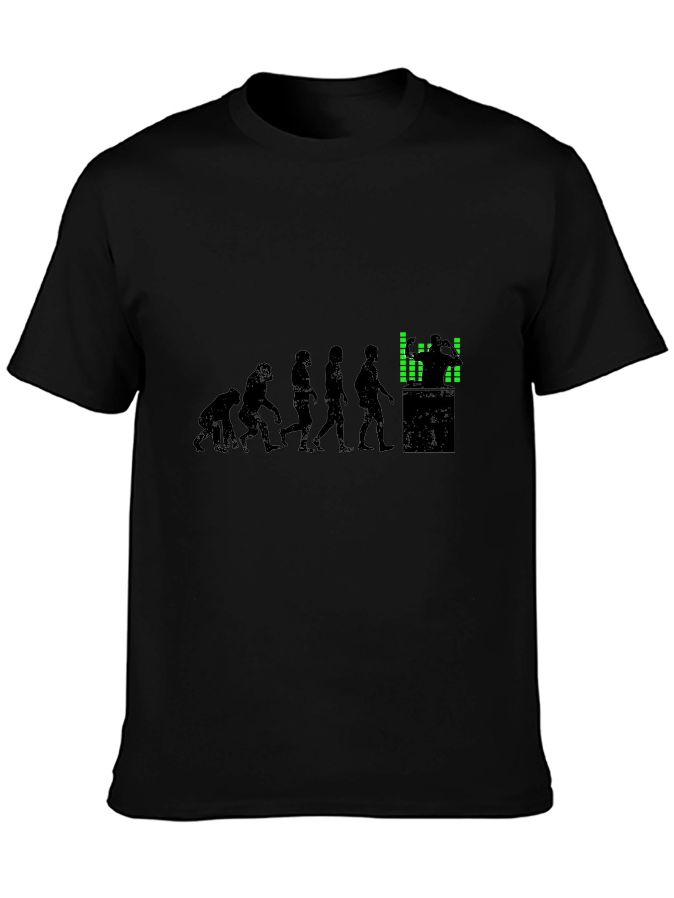 DJ Evolution Graphic T-Shirt - Black Short Sleeve