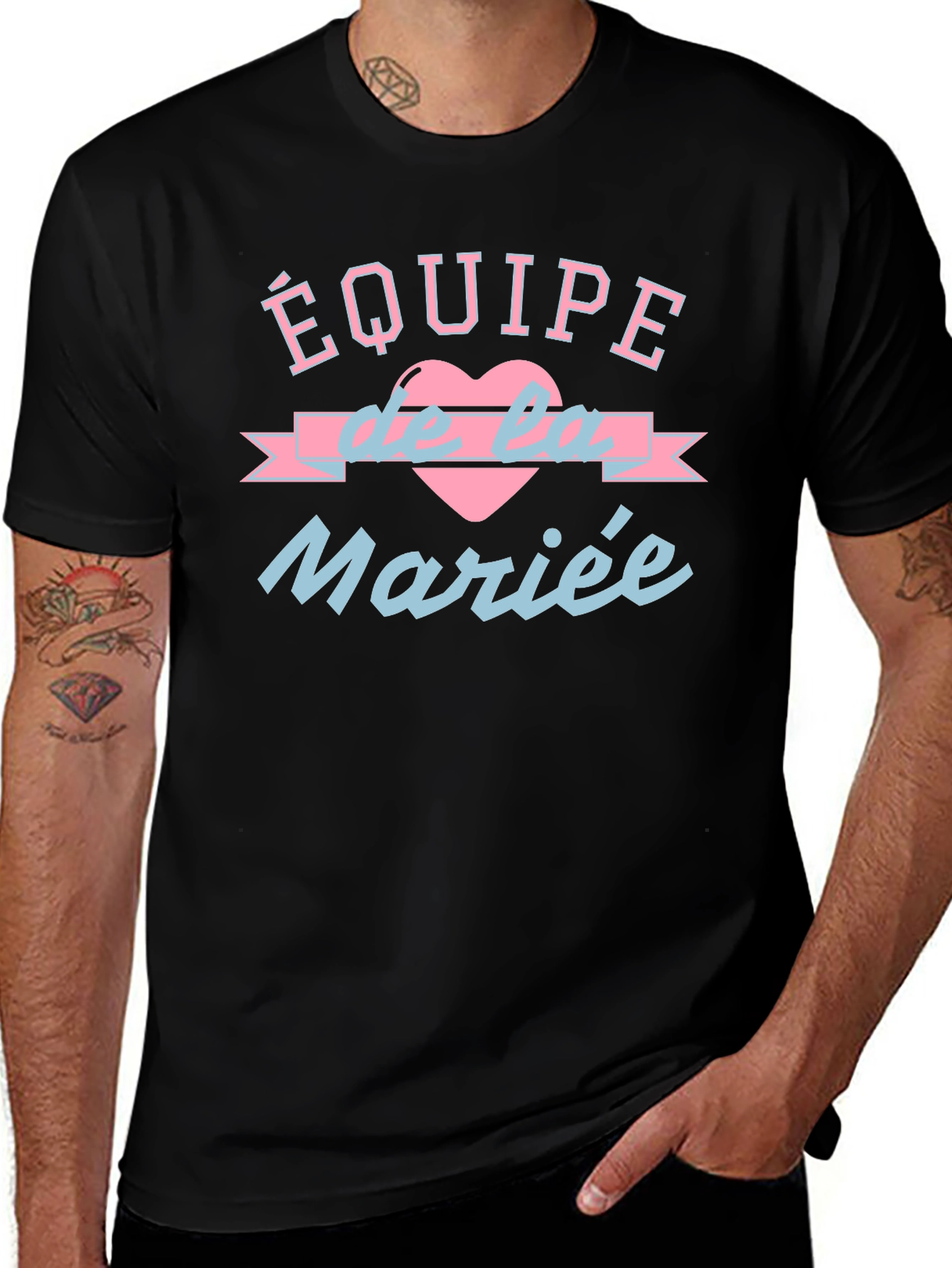 Equipe de la Mariee T-Shirt Black Crew Neck