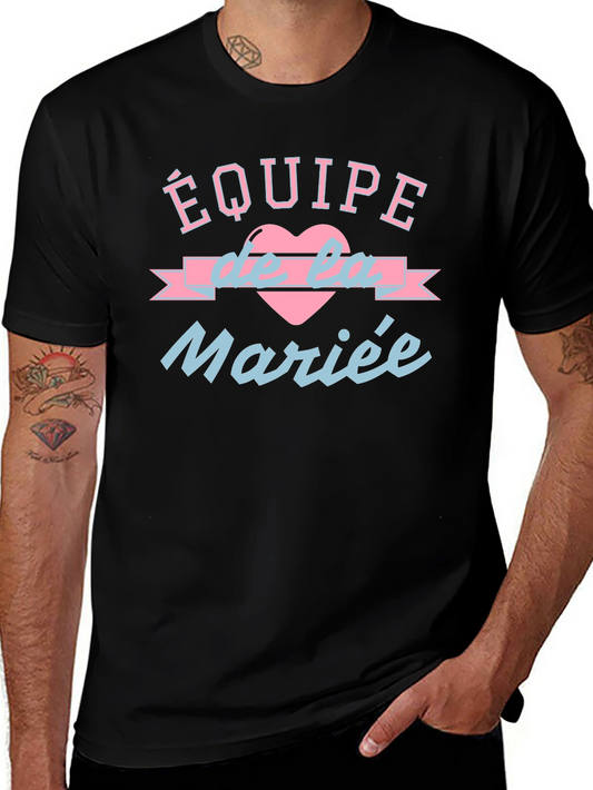 Equipe de la Mariee T-Shirt Black Crew Neck