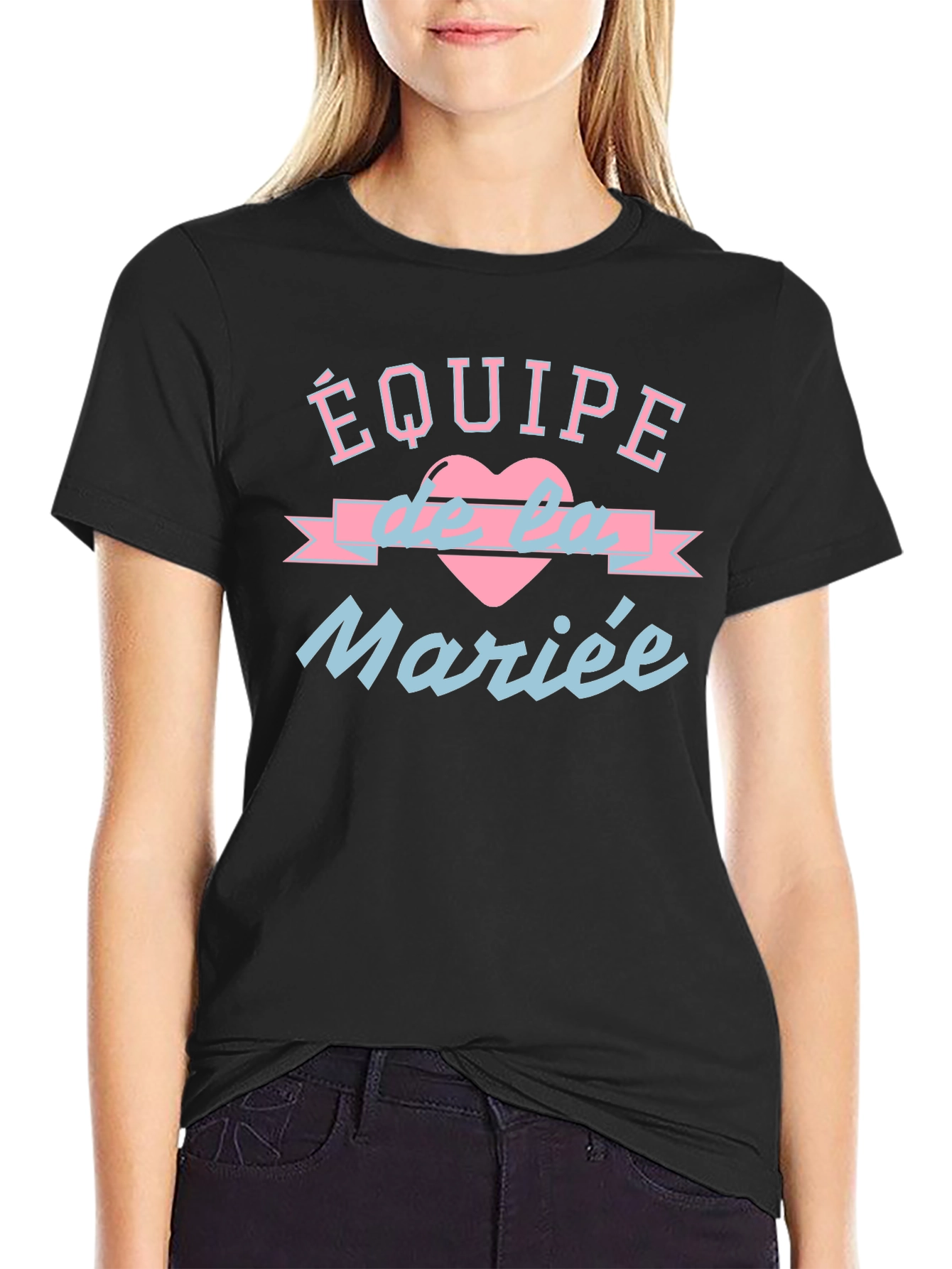 Equipe de la Mariee T-Shirt Black Crew Neck