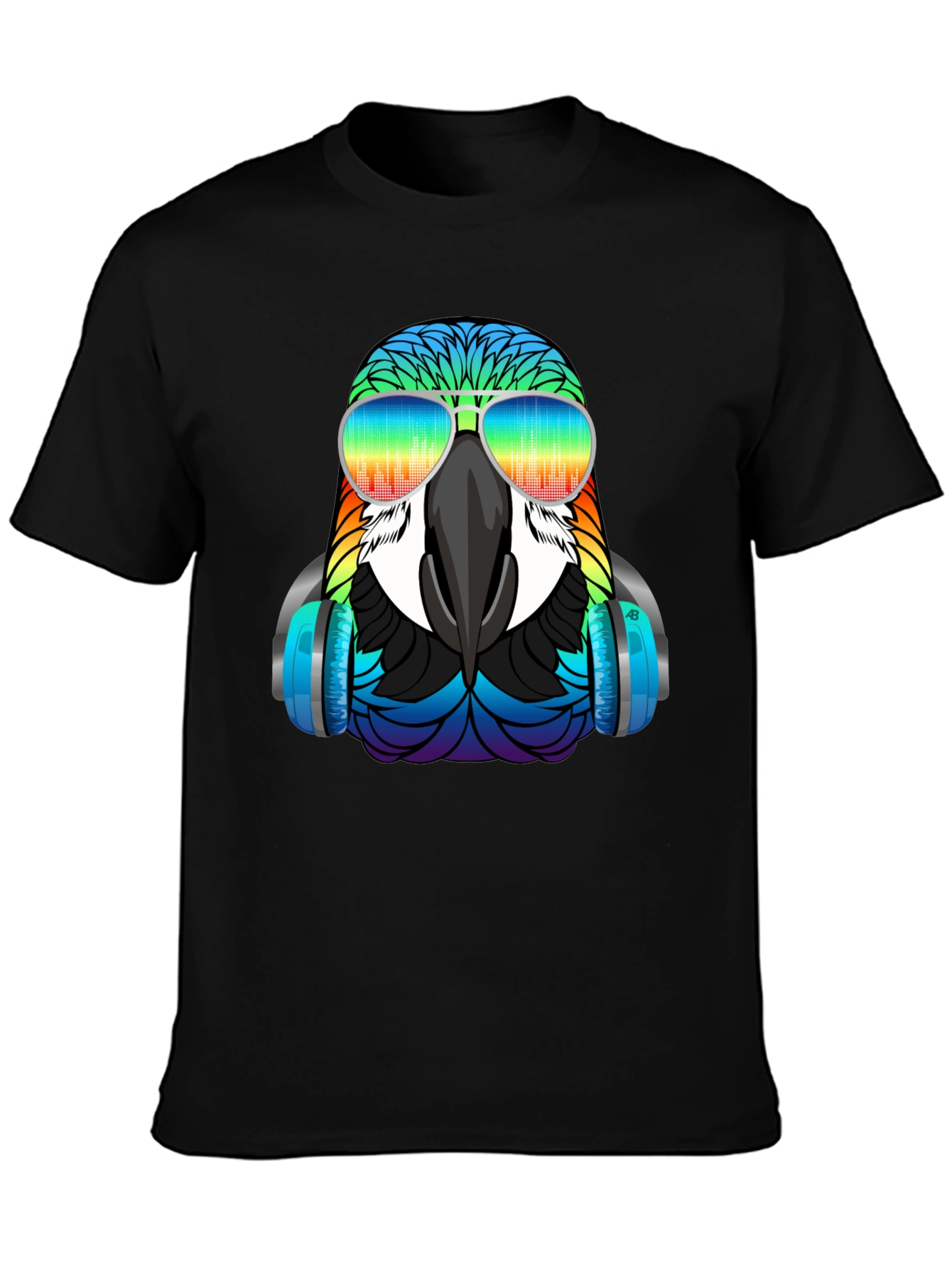 Cool Parrot Graphic T-Shirt