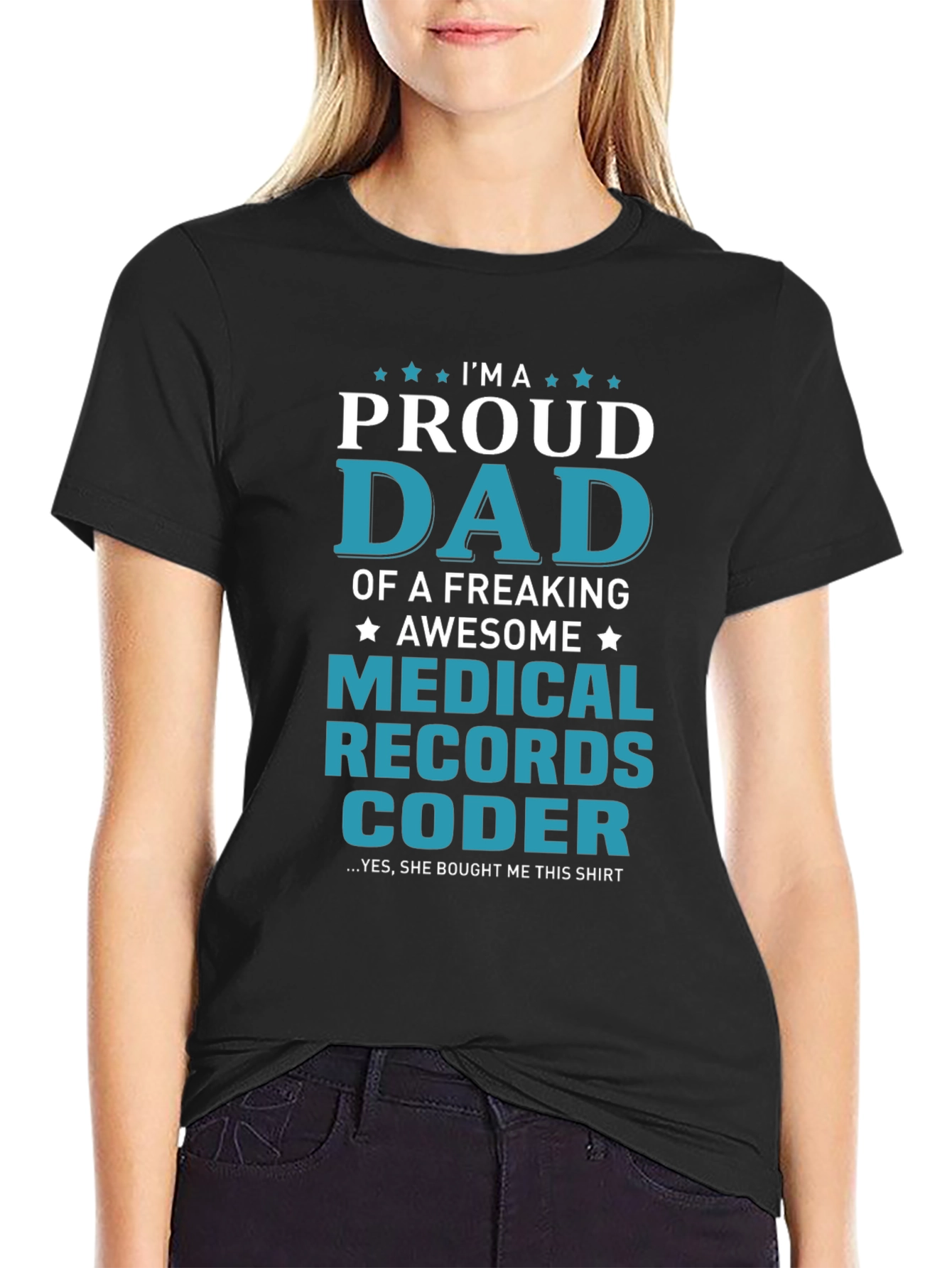 Proud Medical Records Coder Dad T-Shirt
