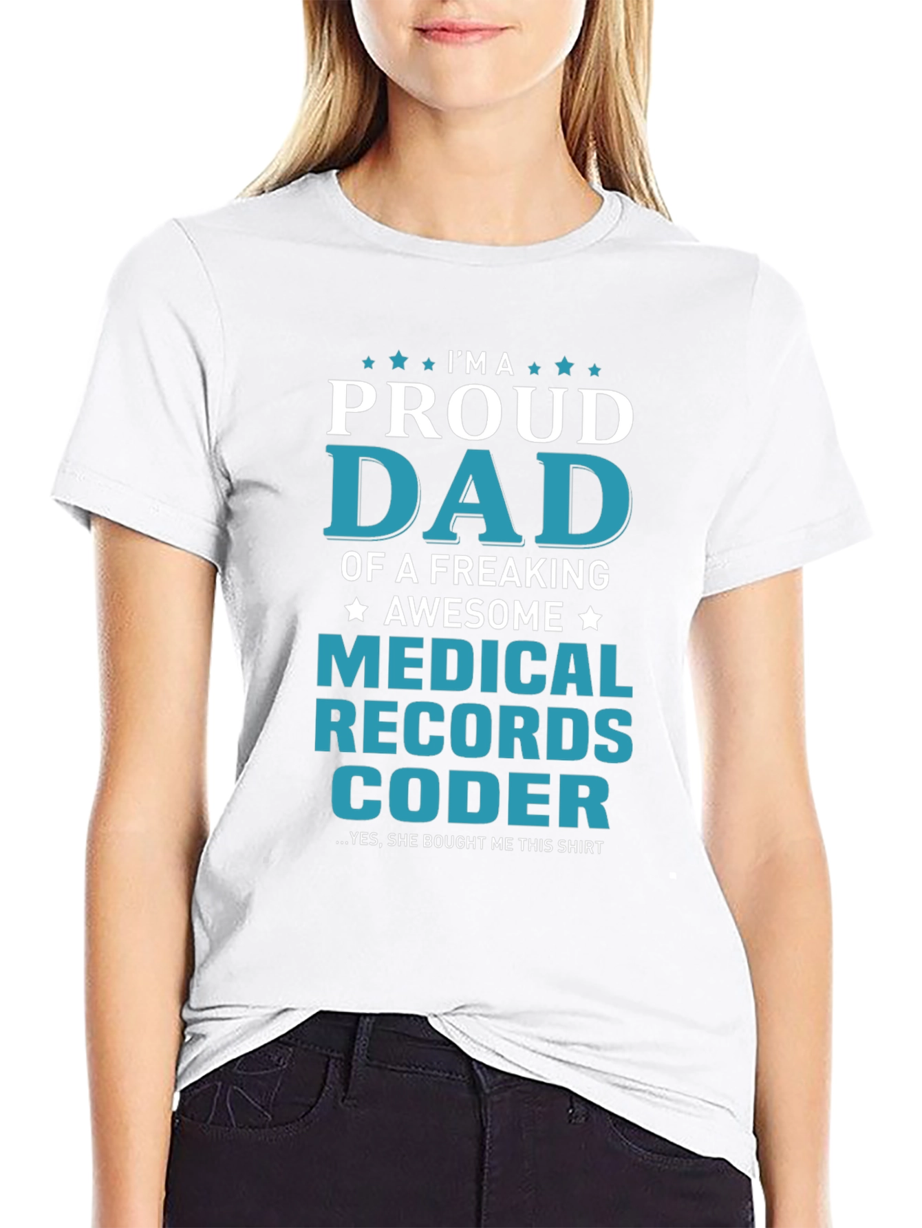 Proud Medical Records Coder Dad T-Shirt