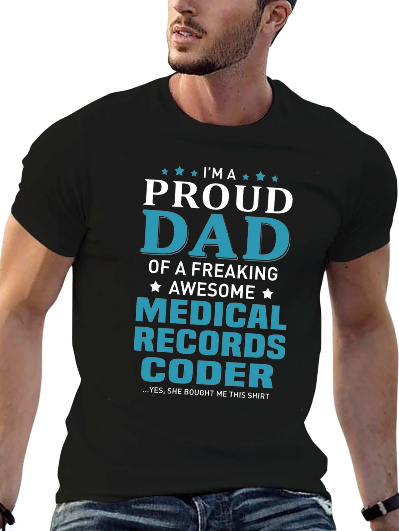 Proud Medical Records Coder Dad T-Shirt