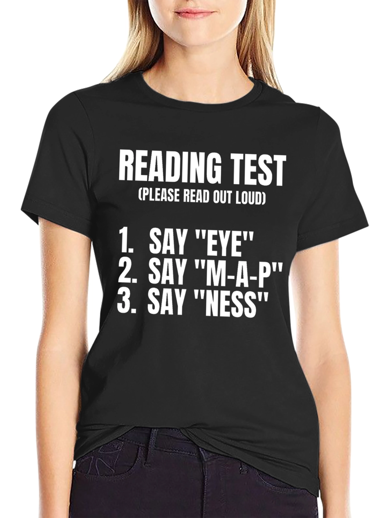 Reading Test T-Shirt - Funny Graphic Tee