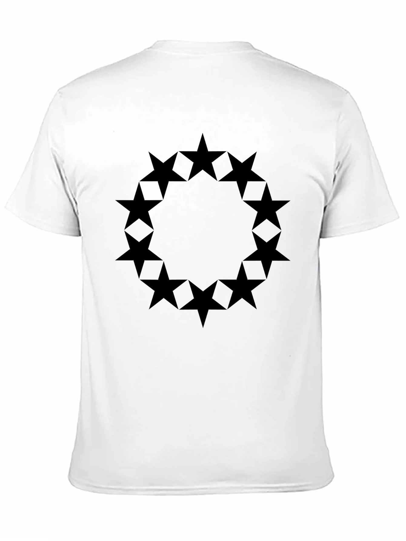 Star Circle Black Graphic Tee