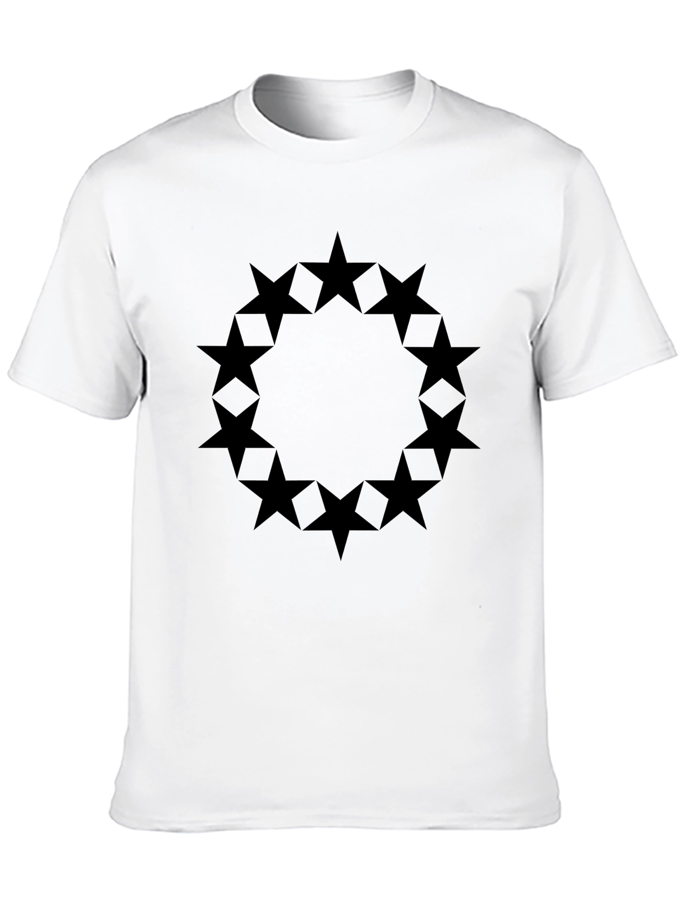 Star Circle Black Graphic Tee