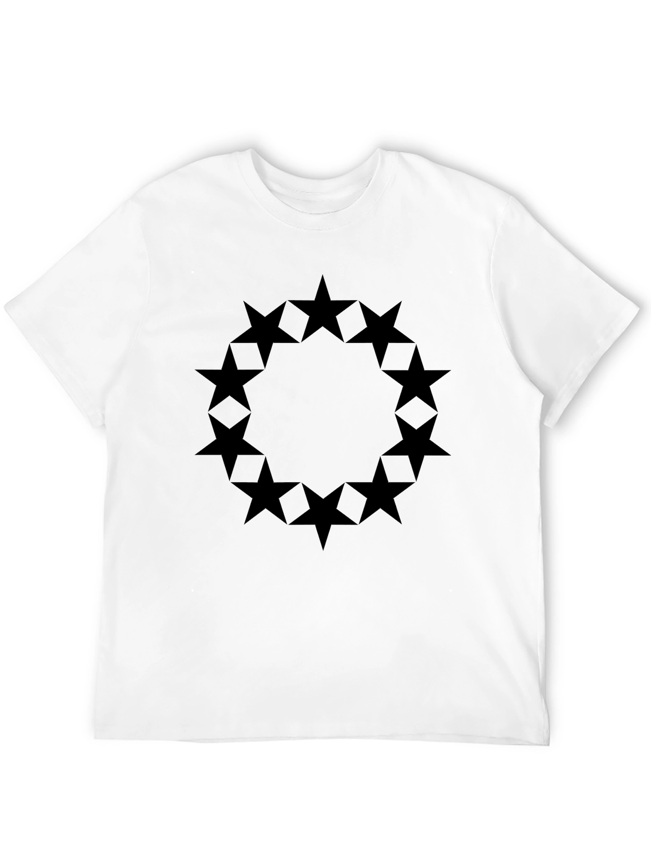 Star Circle Black Graphic Tee