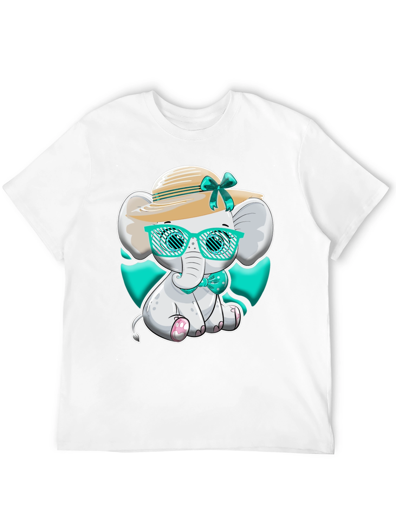 Cute Elephant T-Shirt - Cartoon Animal Design