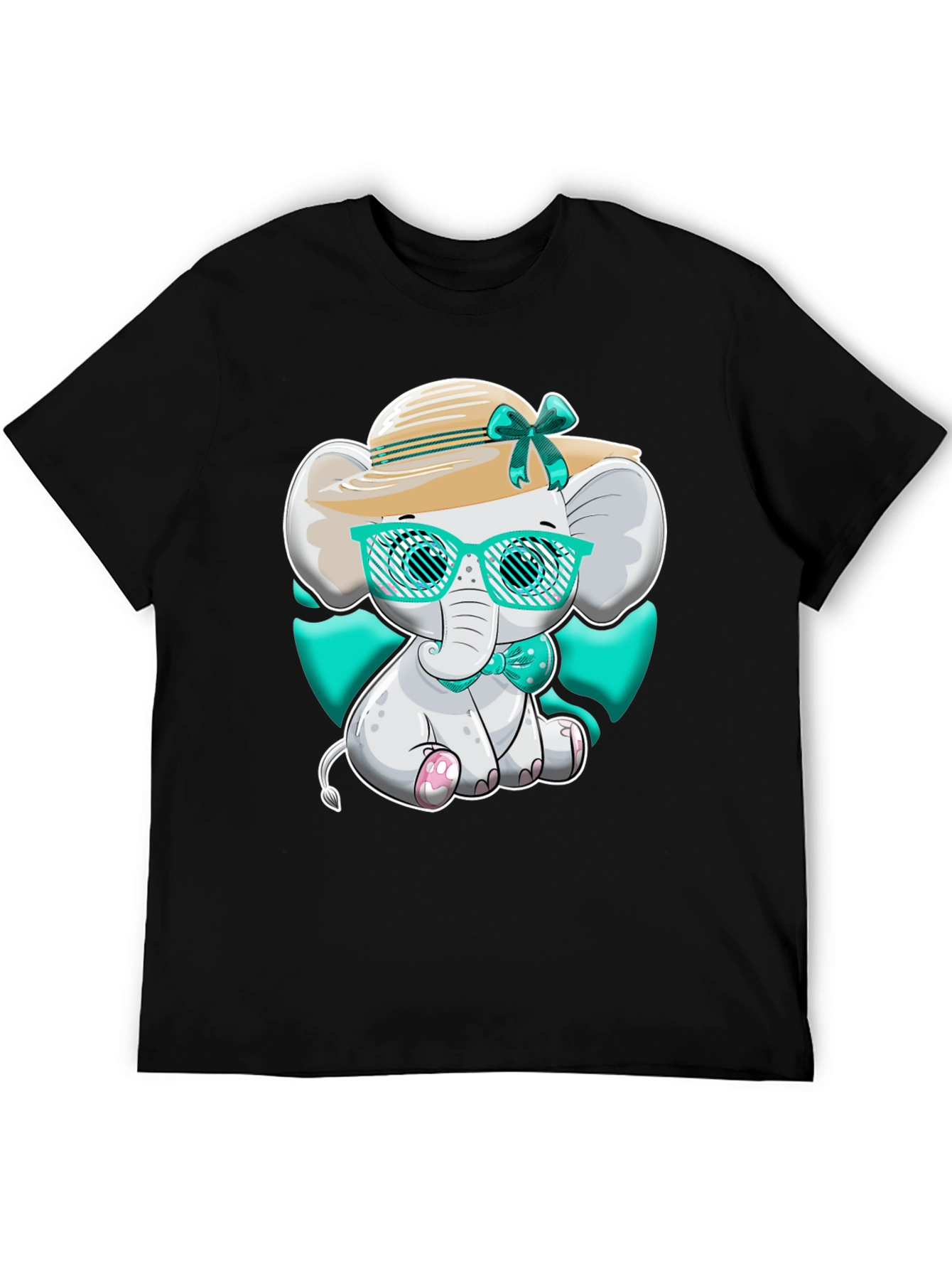 Cute Elephant T-Shirt - Cartoon Animal Design