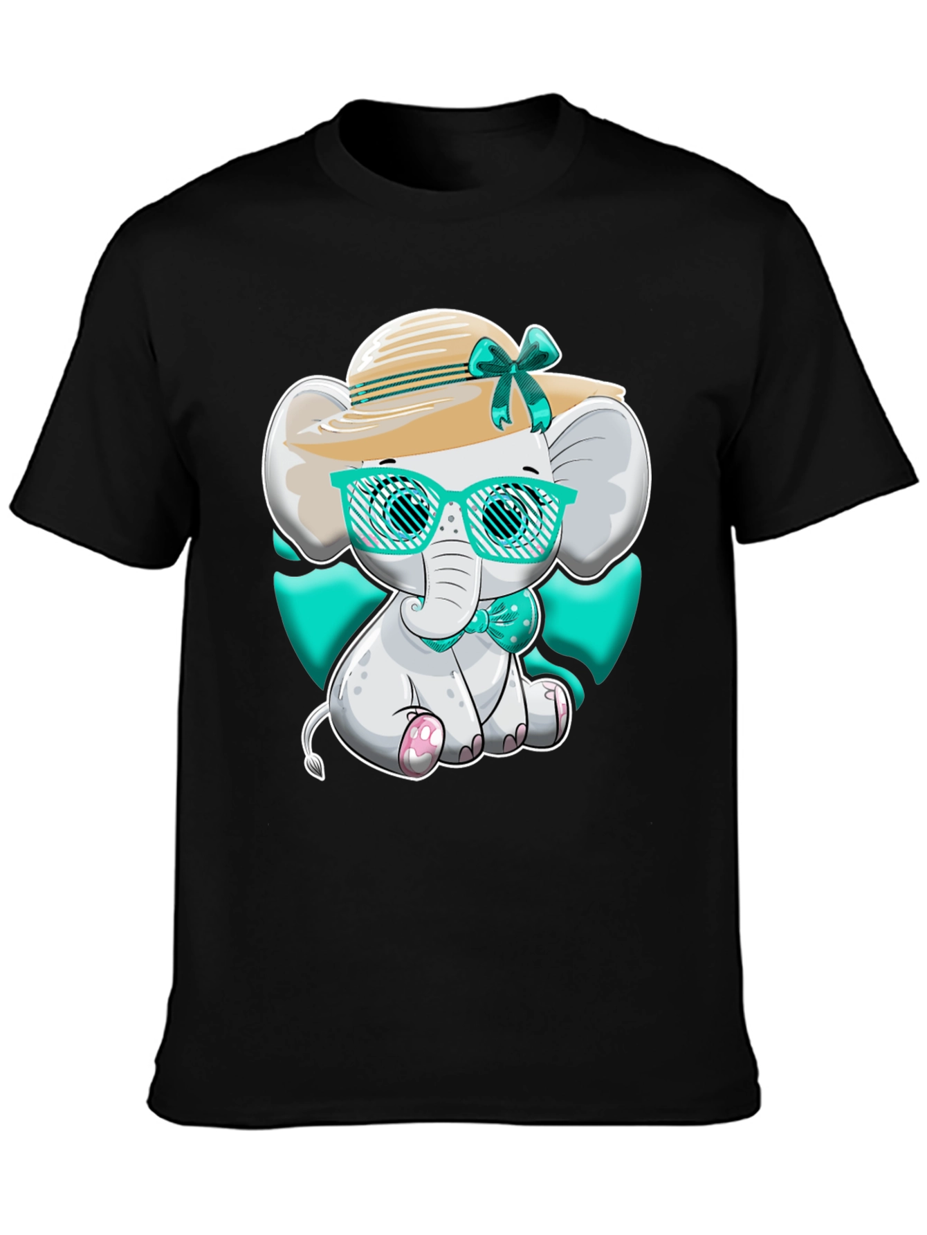 Cute Elephant T-Shirt - Cartoon Animal Design