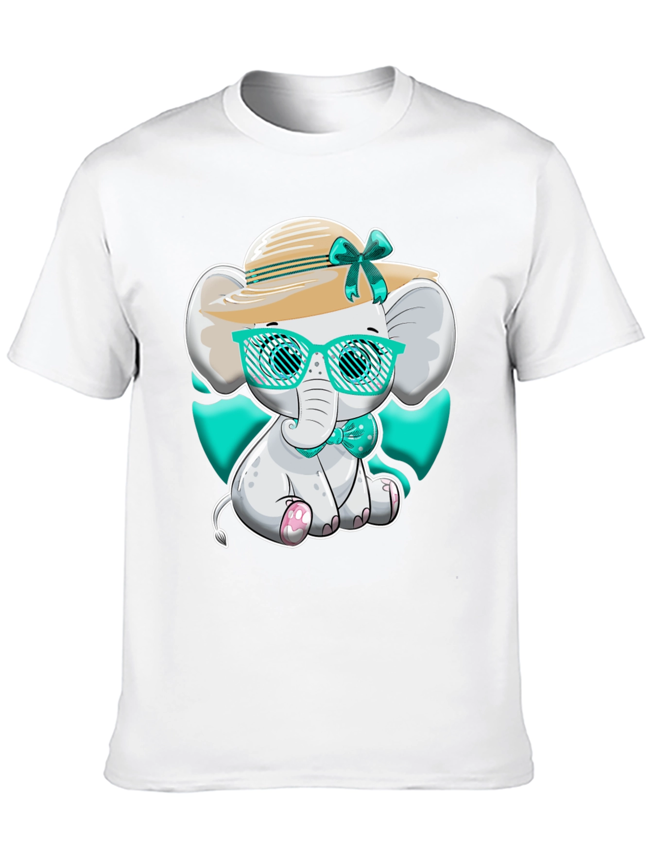 Cute Elephant T-Shirt - Cartoon Animal Design