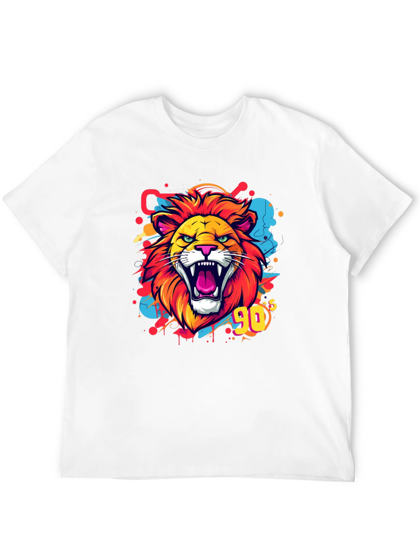 Roaring 90s Lion Graphic Tee