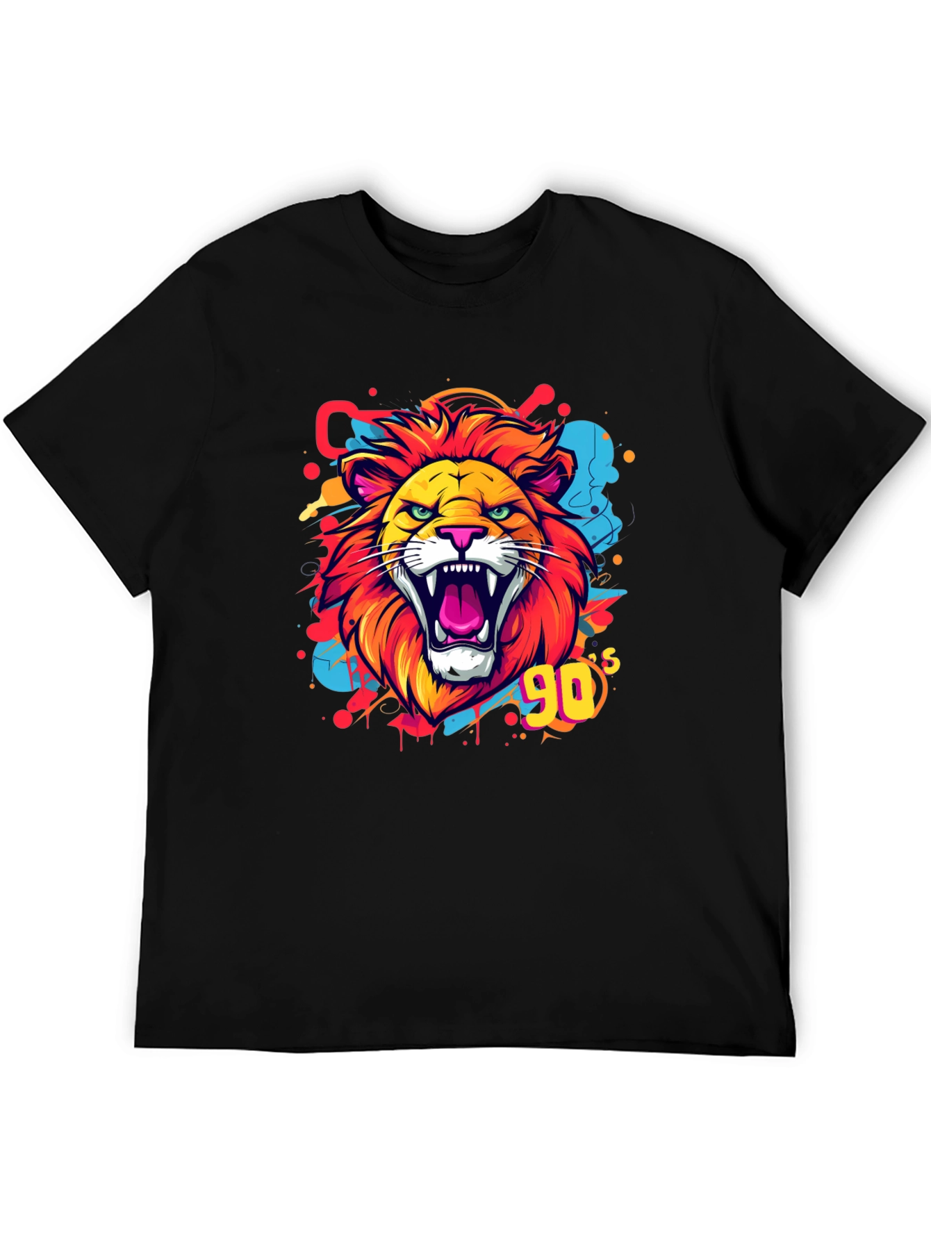 Roaring 90s Lion Graphic Tee