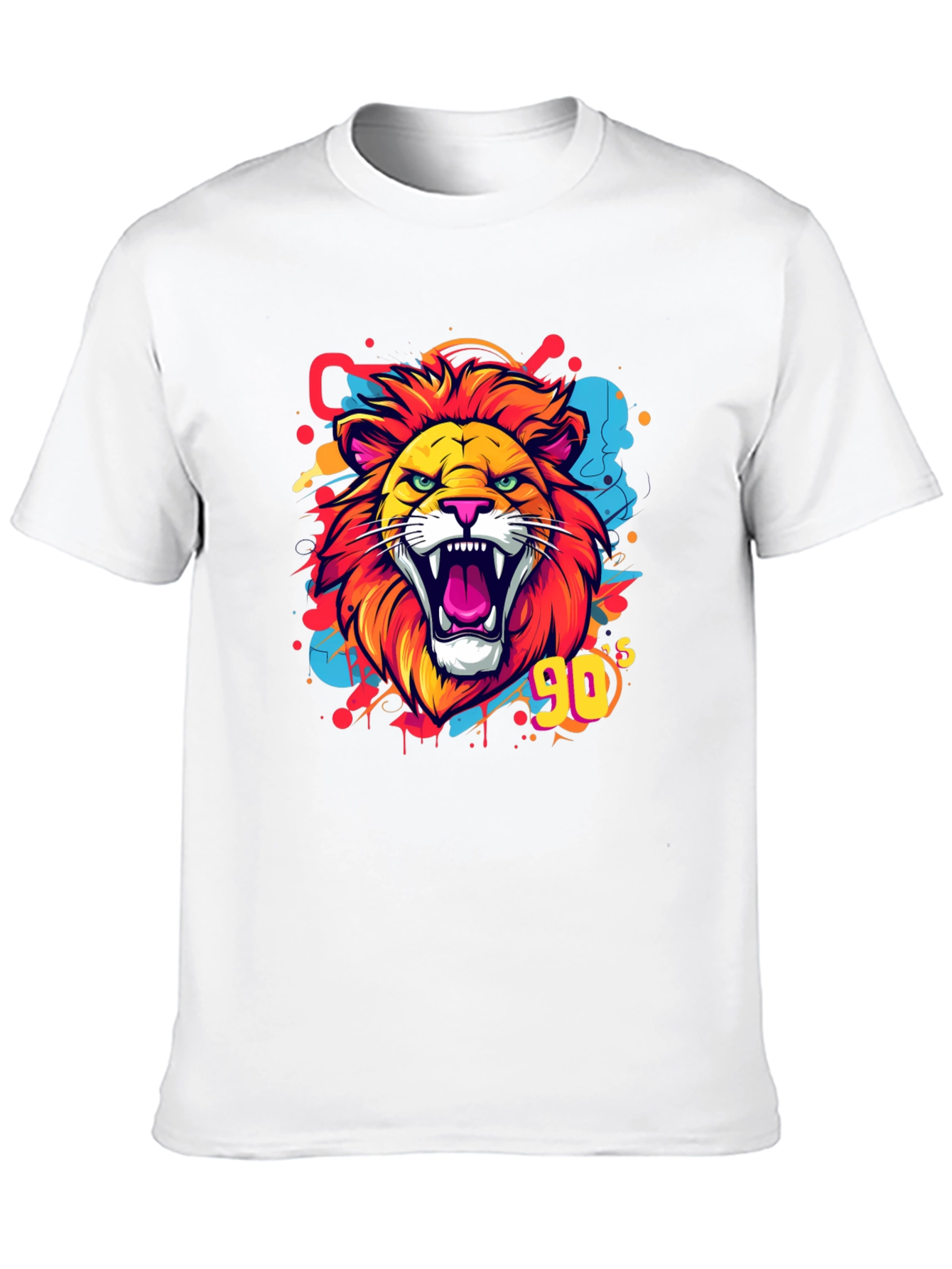 Roaring 90s Lion Graphic Tee
