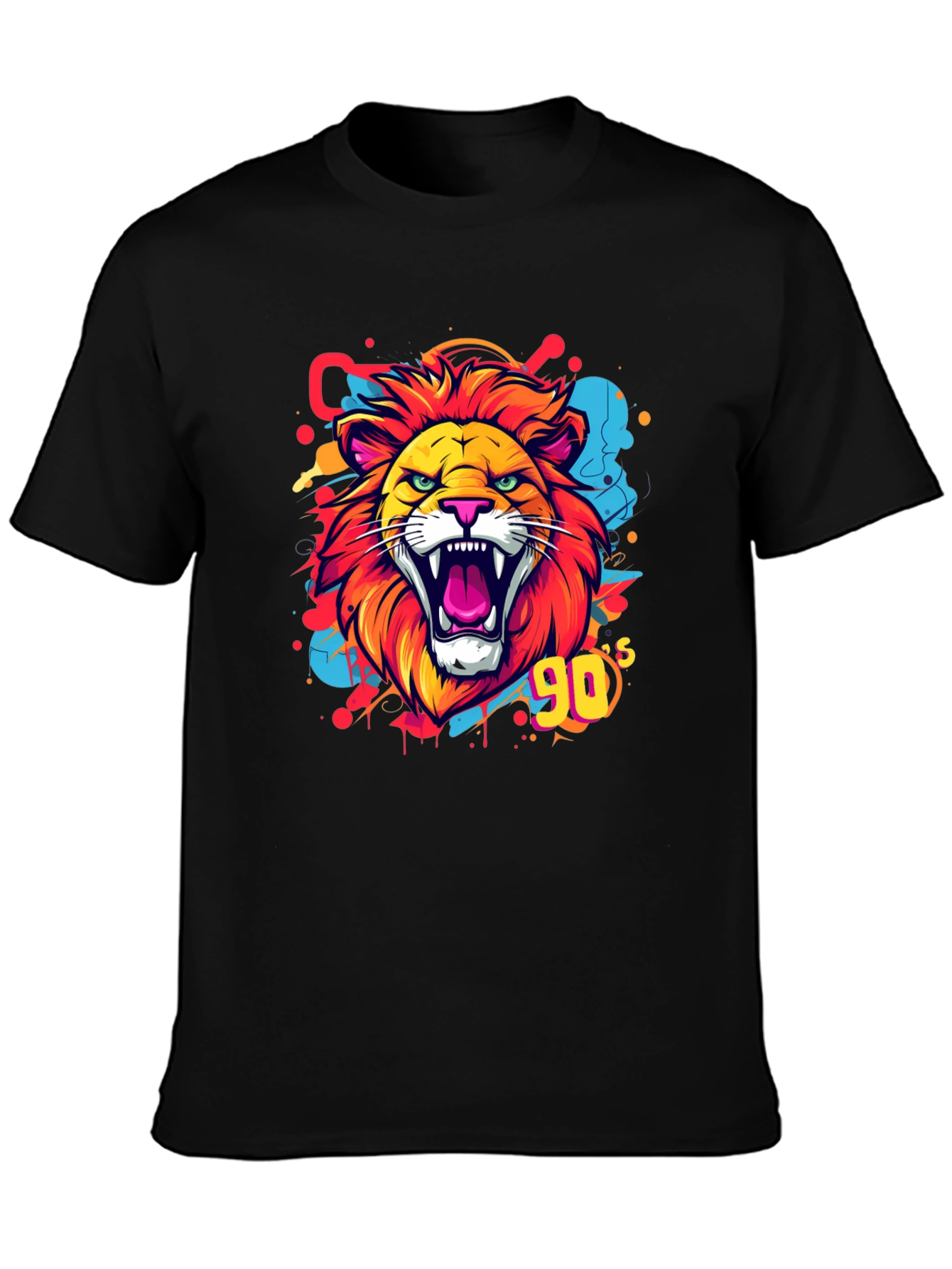 Roaring 90s Lion Graphic Tee