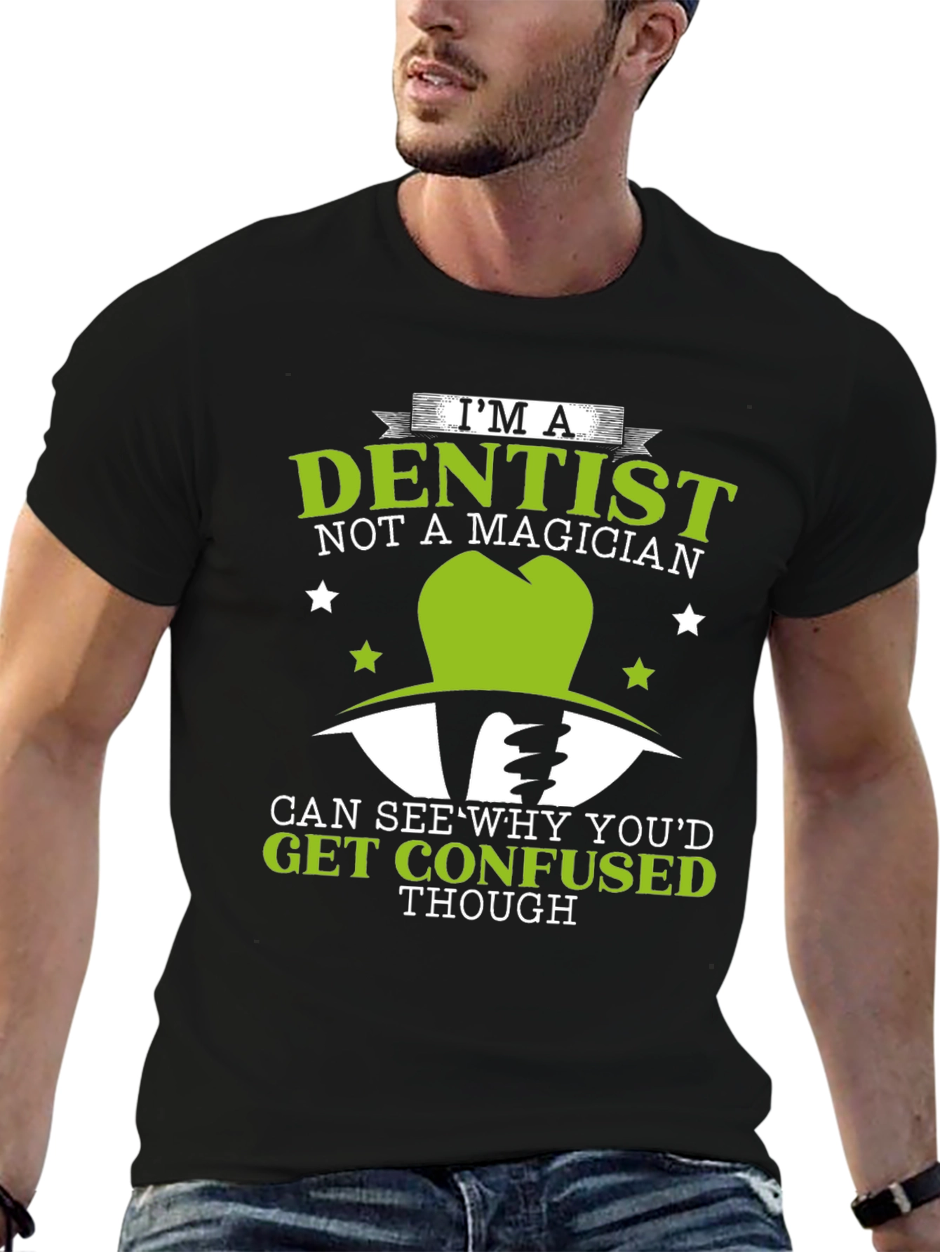 Dentist Not a Magician T-Shirt Funny Dental Tee