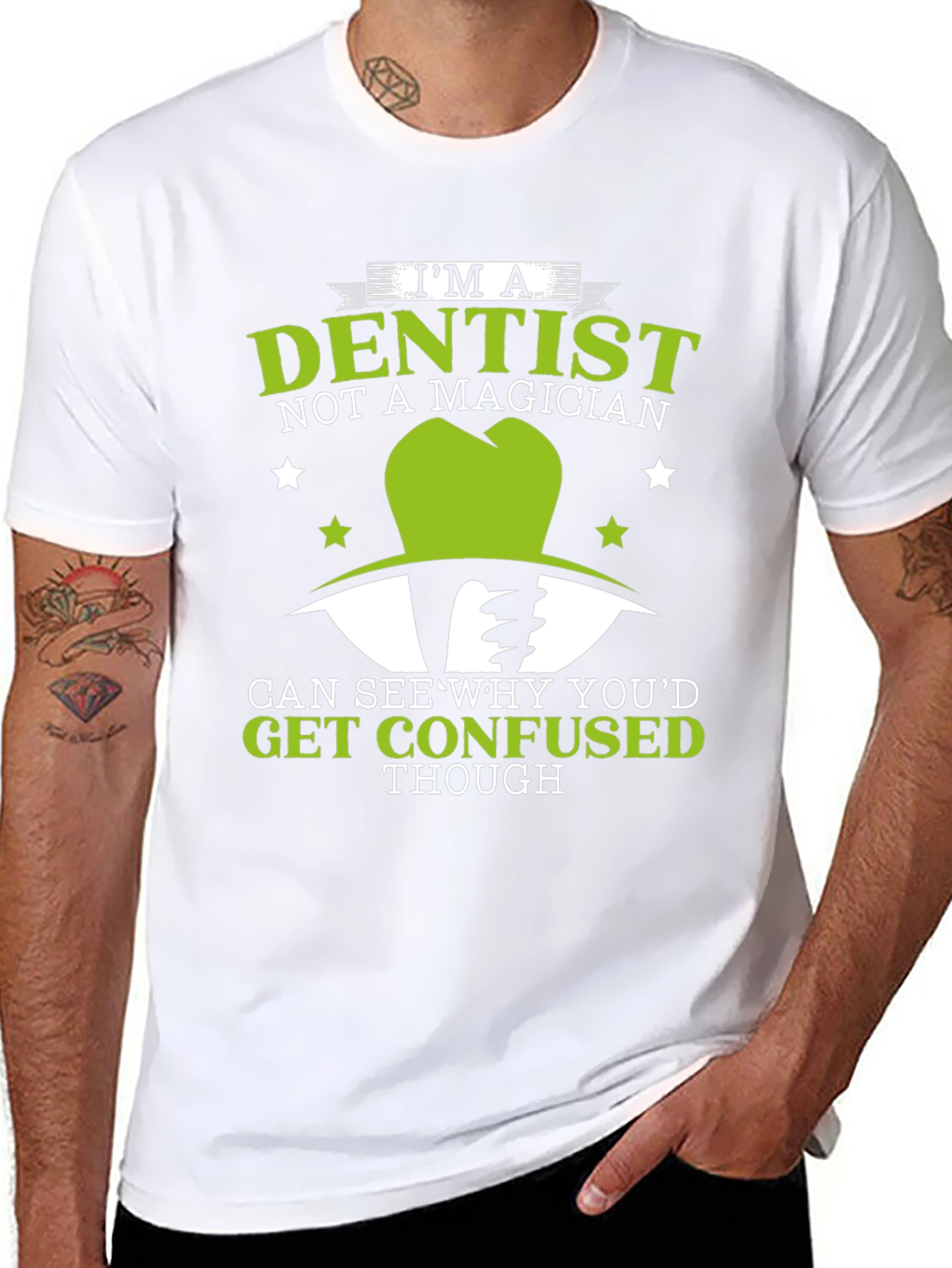 Dentist Not a Magician T-Shirt Funny Dental Tee
