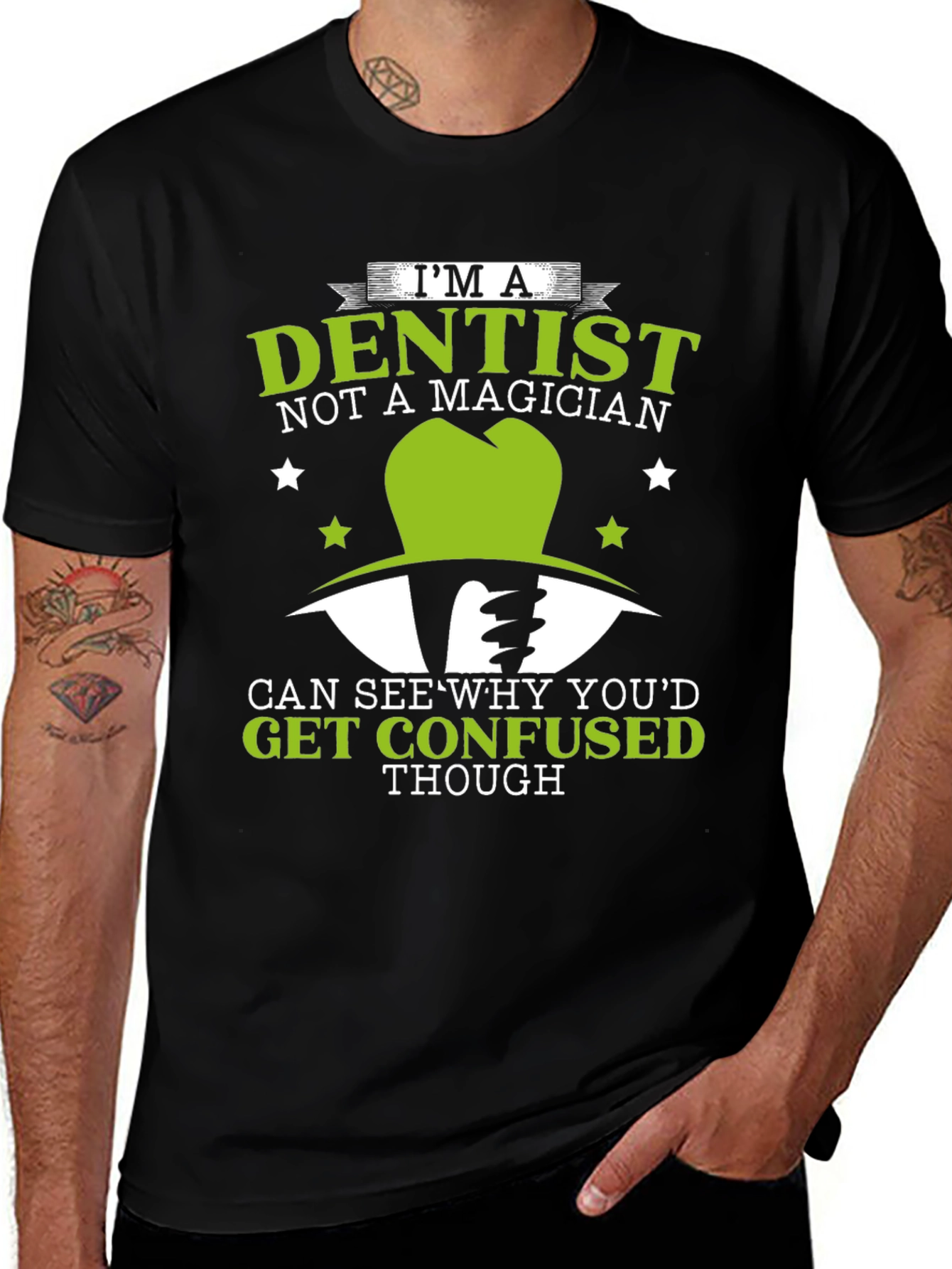 Dentist Not a Magician T-Shirt Funny Dental Tee
