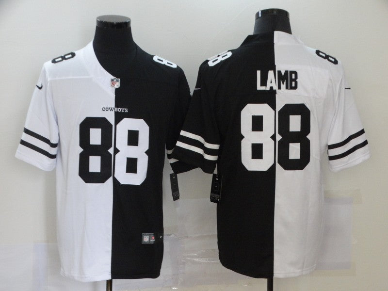 Men's Dallas Cowboys CeeDee Lamb #88 Black/White Game Jerseys