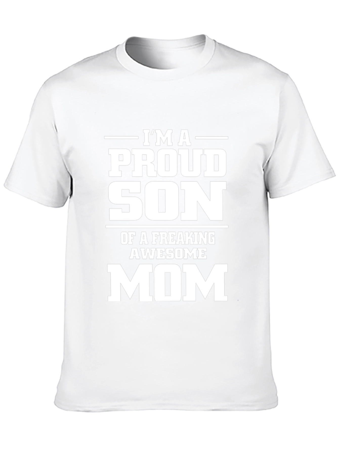 Proud Son Awesome Mom Graphic T-Shirt