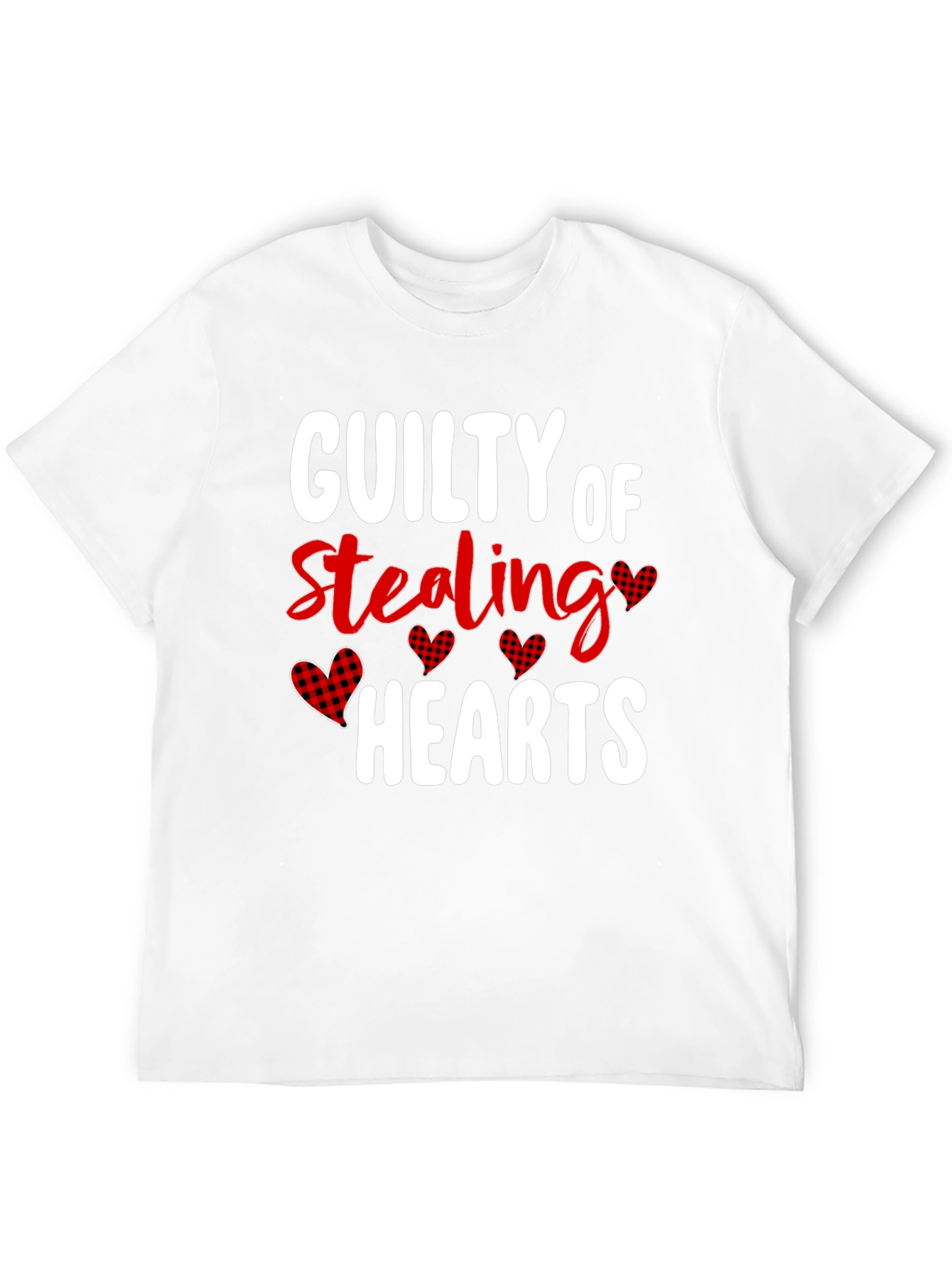 Guilty of Stealing Hearts Valentines Day Graphic T-Shirt