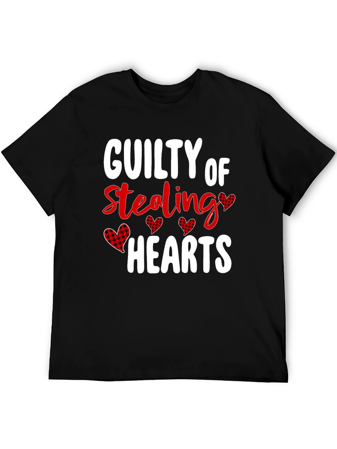 Guilty of Stealing Hearts Valentines Day Graphic T-Shirt