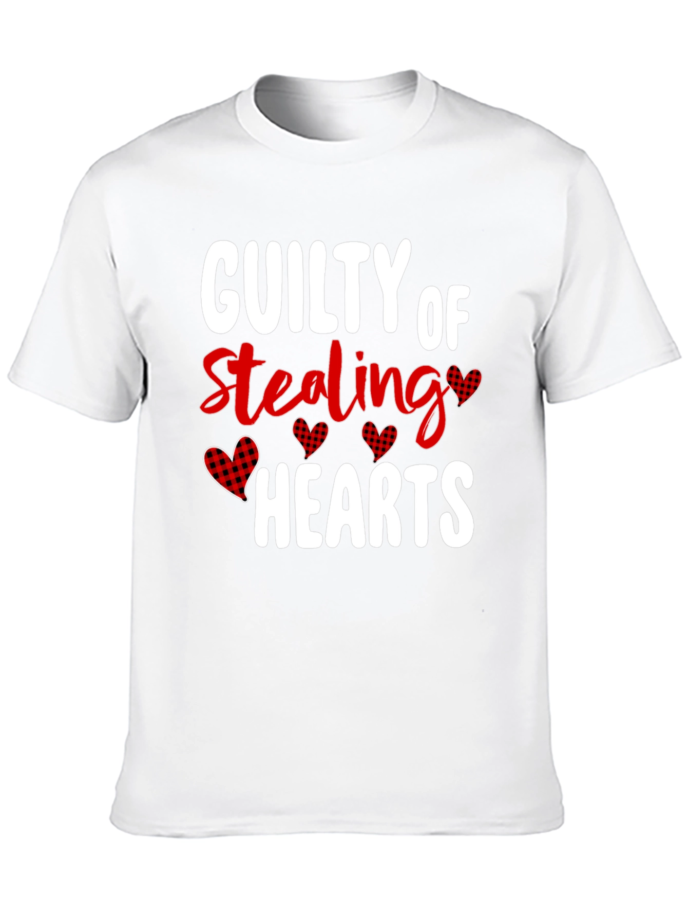 Guilty of Stealing Hearts Valentines Day Graphic T-Shirt