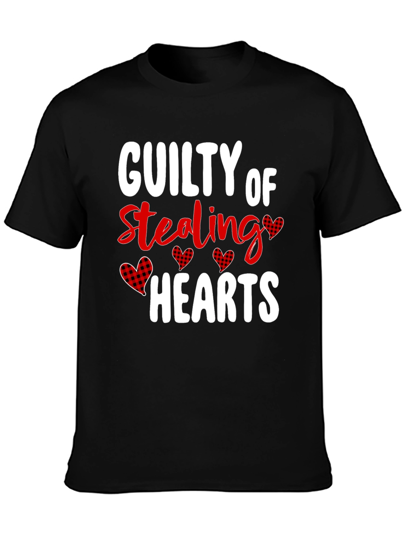 Guilty of Stealing Hearts Valentines Day Graphic T-Shirt
