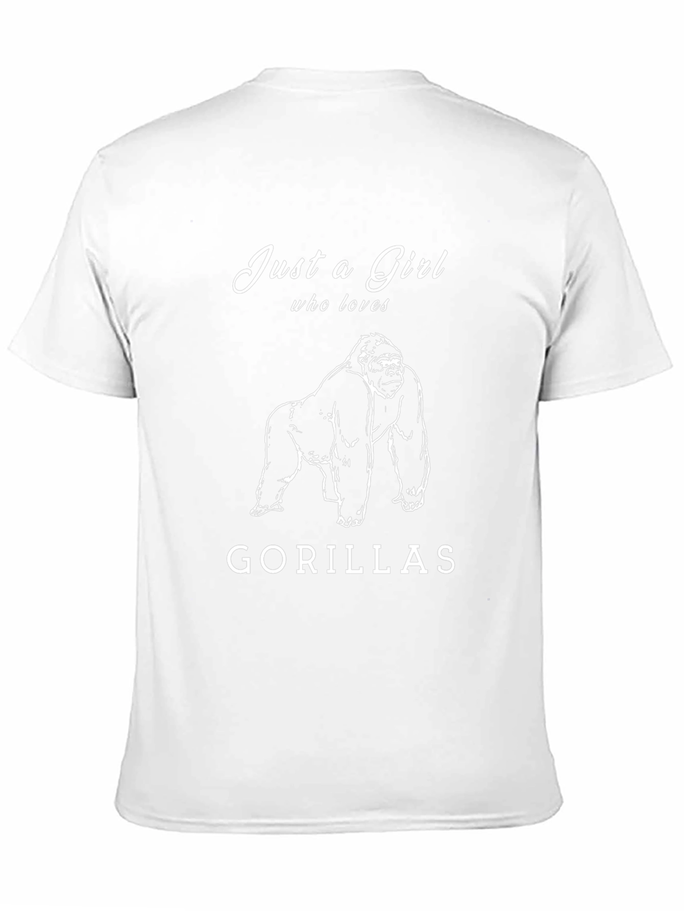 Just a Girl Who Loves Gorillas T-Shirt