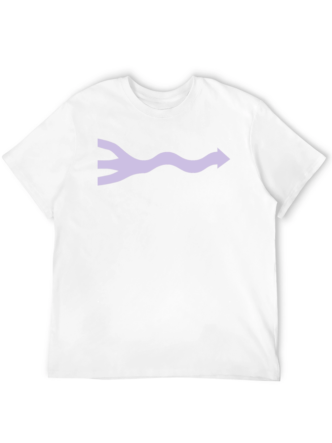 Abstract Wave Arrow Graphic Tee - Black Unisex T-Shirt