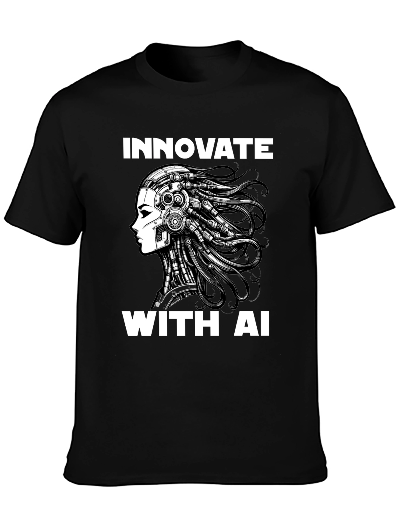 Innovate with AI - Futuristic Graphic T-Shirt