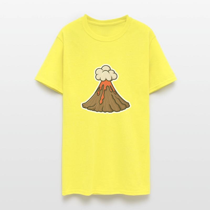 Cartoon Volcano Erupting Volcano Illustration